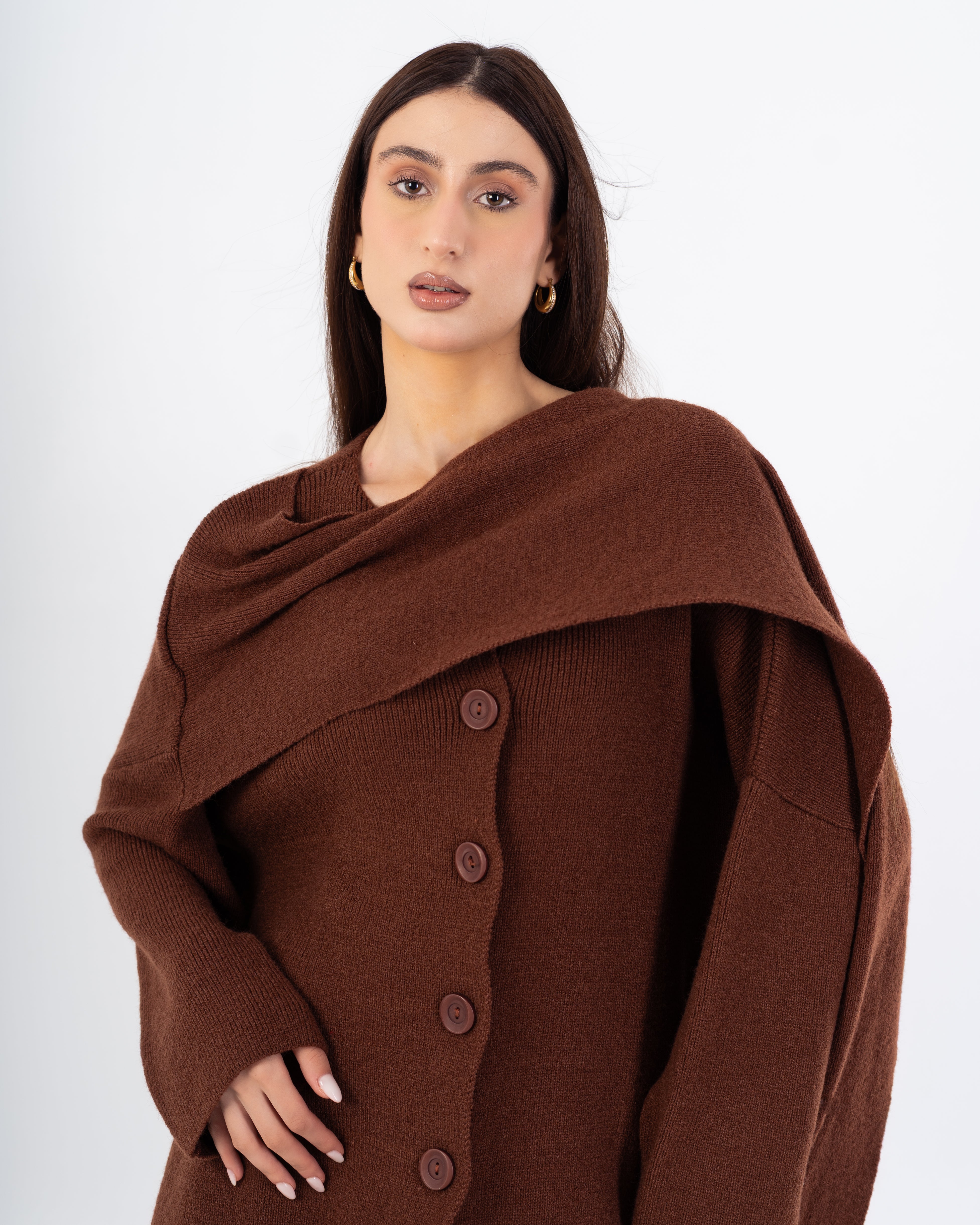 بدلة تريكو – مع وشاح