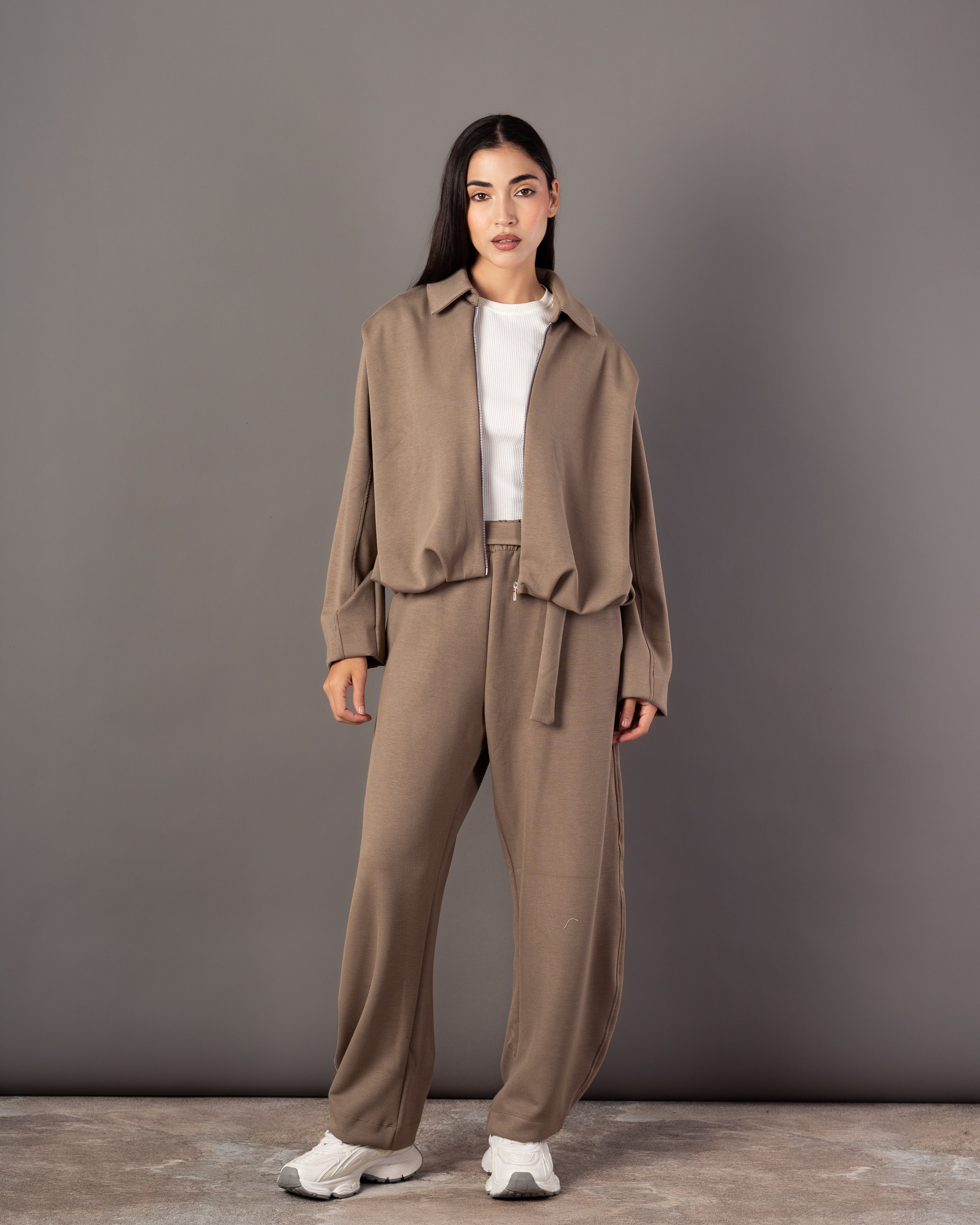 Zipper Sweatshirt – Plain (Collar)