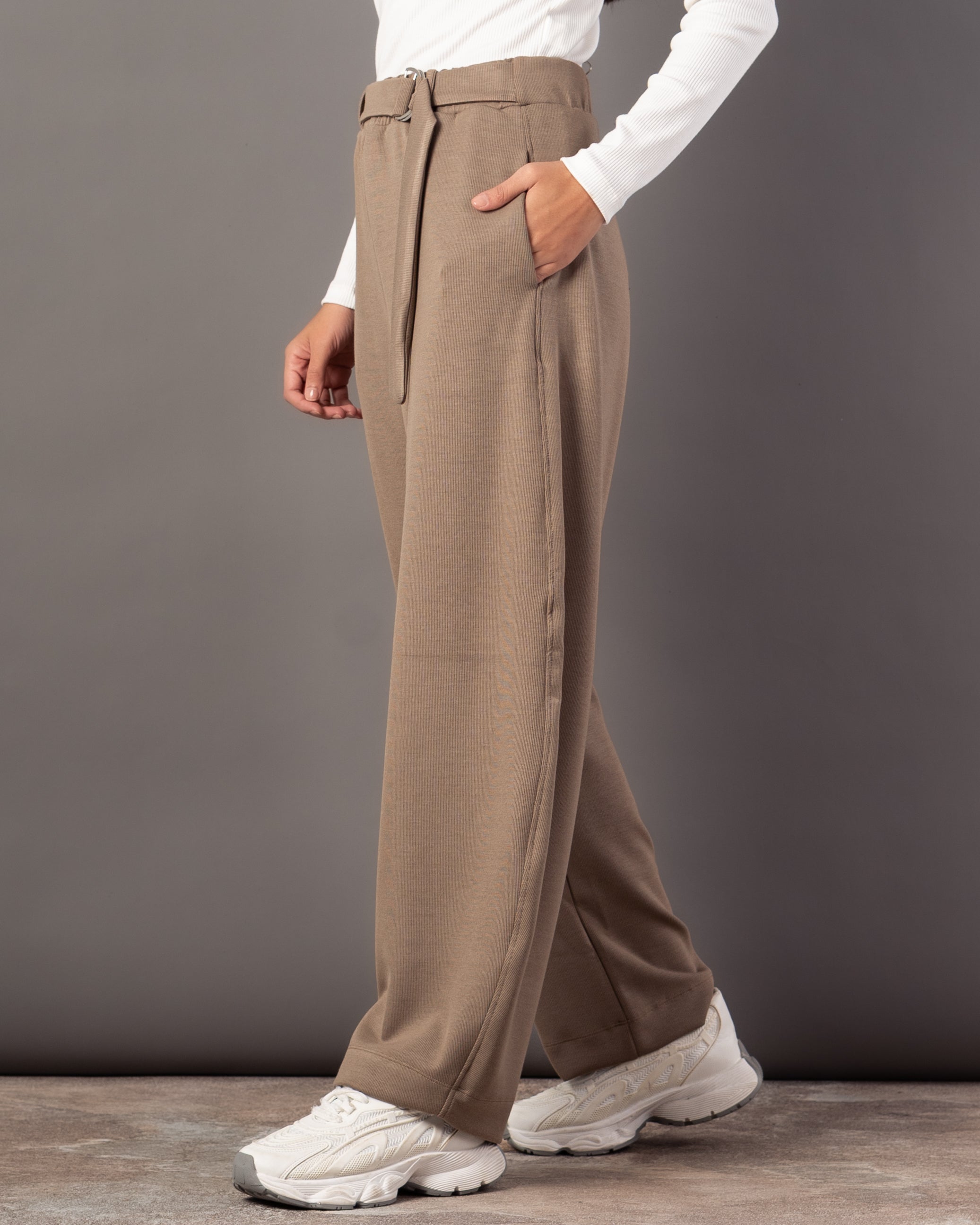 Plain Trouser – With Belt (Smooth Fabric)