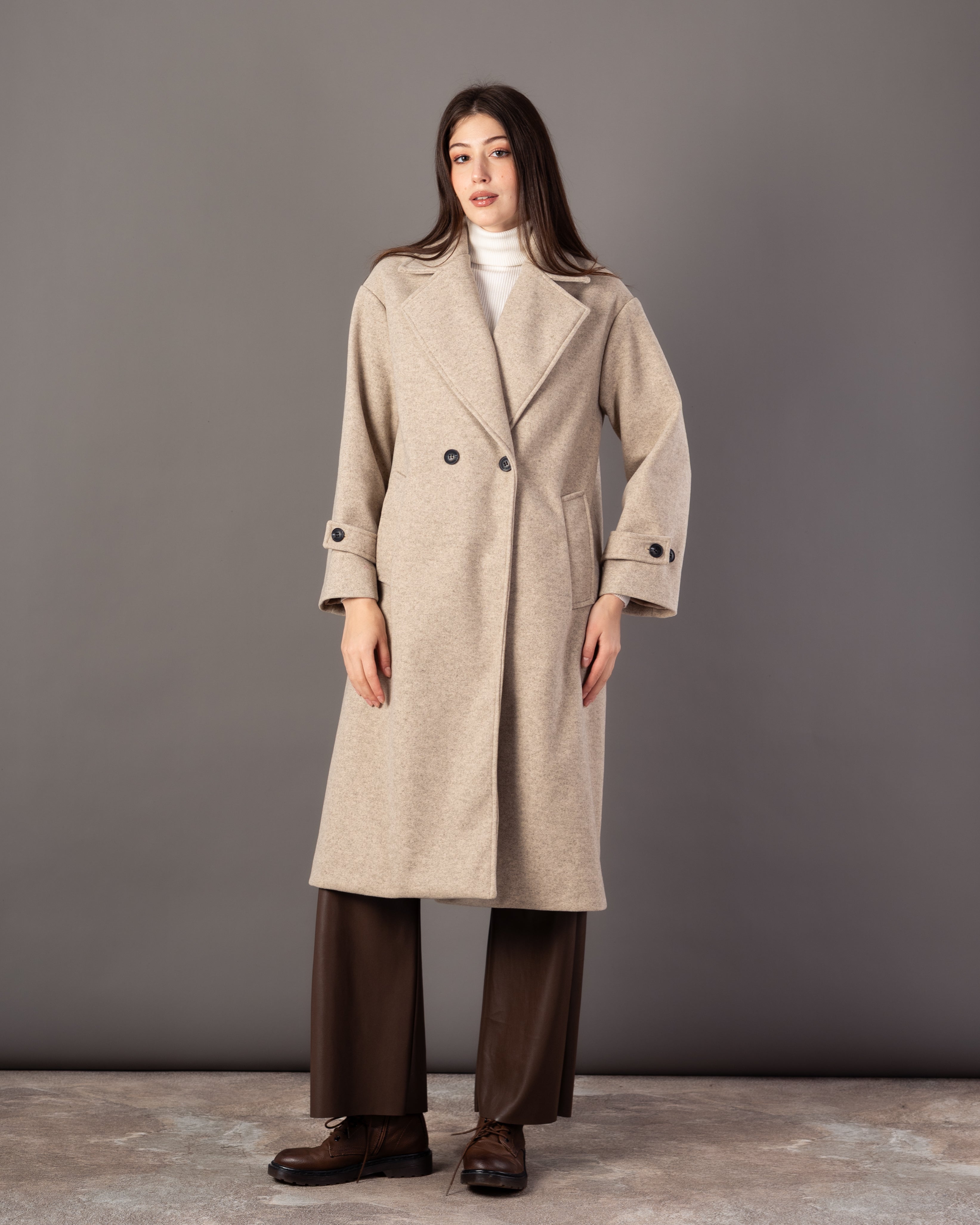 Plain Trench Coat – (2 Buttons)