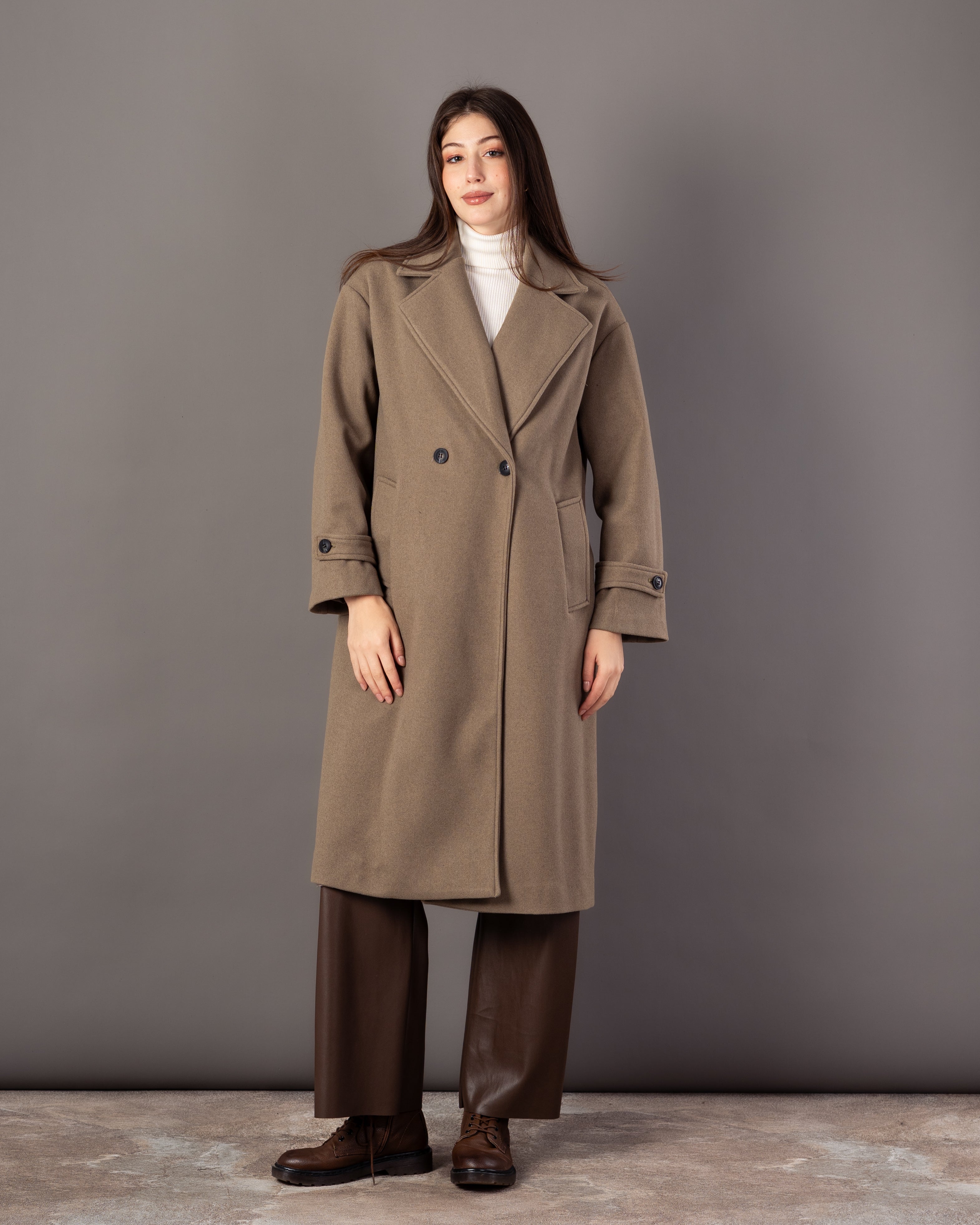 Plain Trench Coat – (2 Buttons)