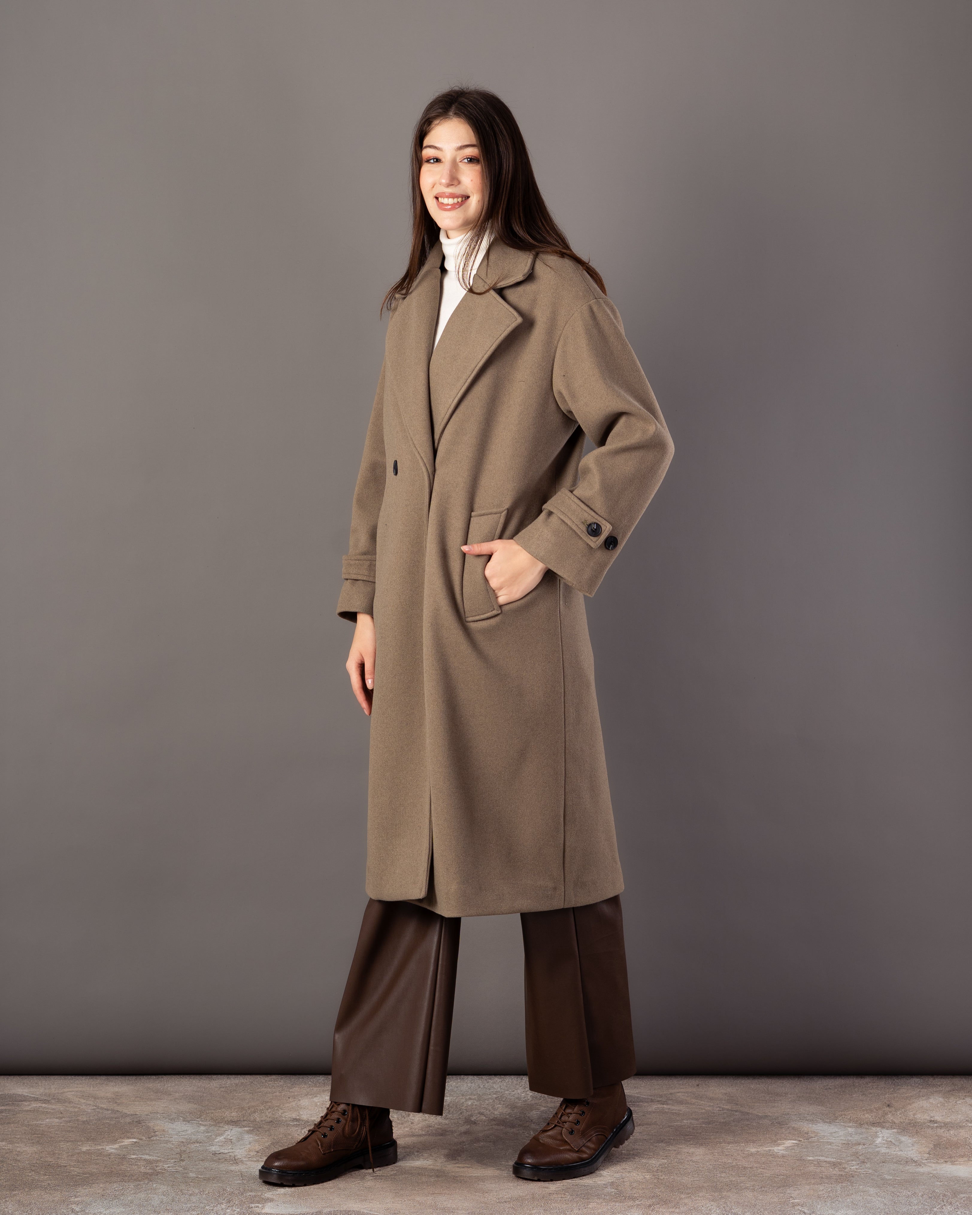 Plain Trench Coat – (2 Buttons)