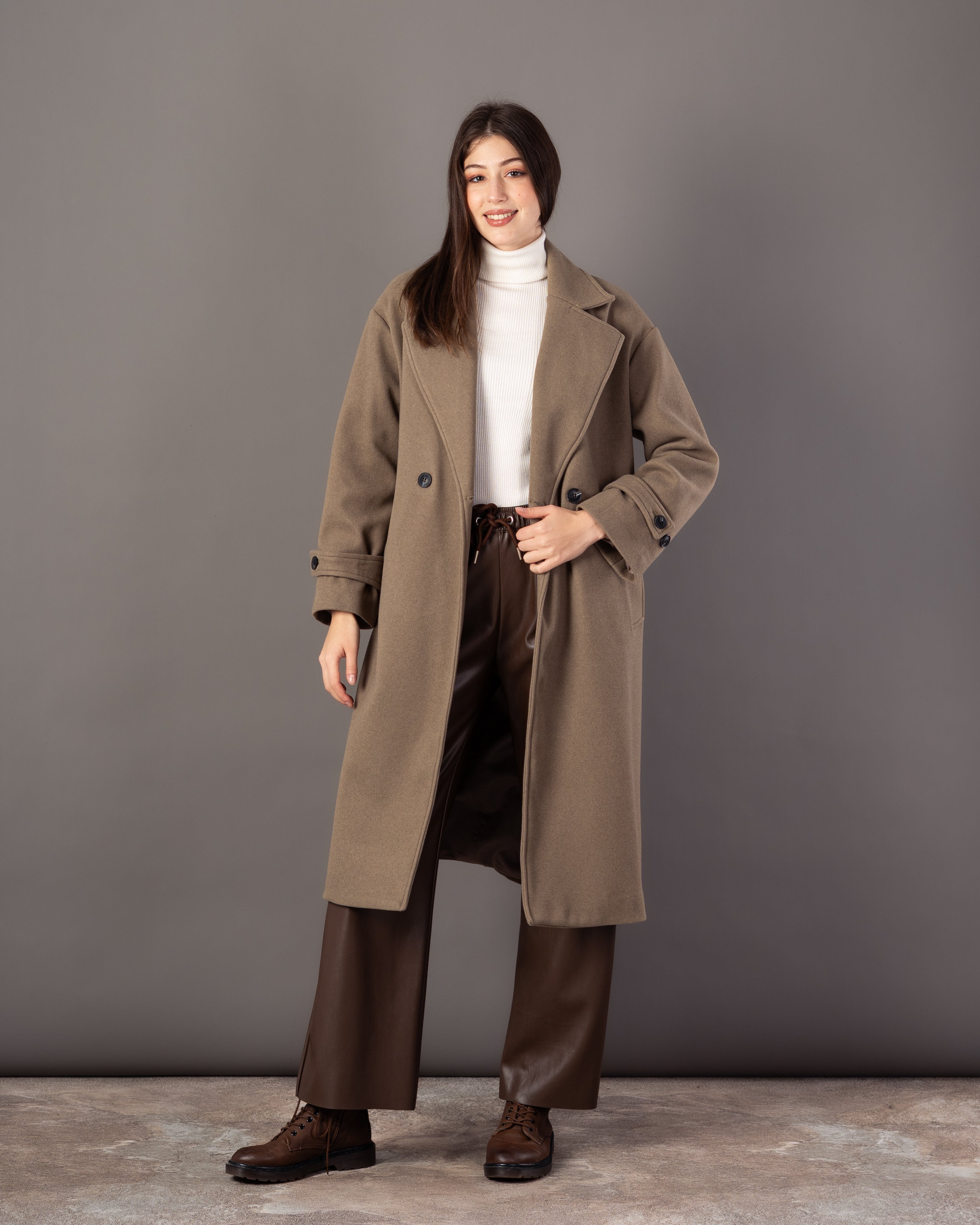 Plain Trench Coat – (2 Buttons)