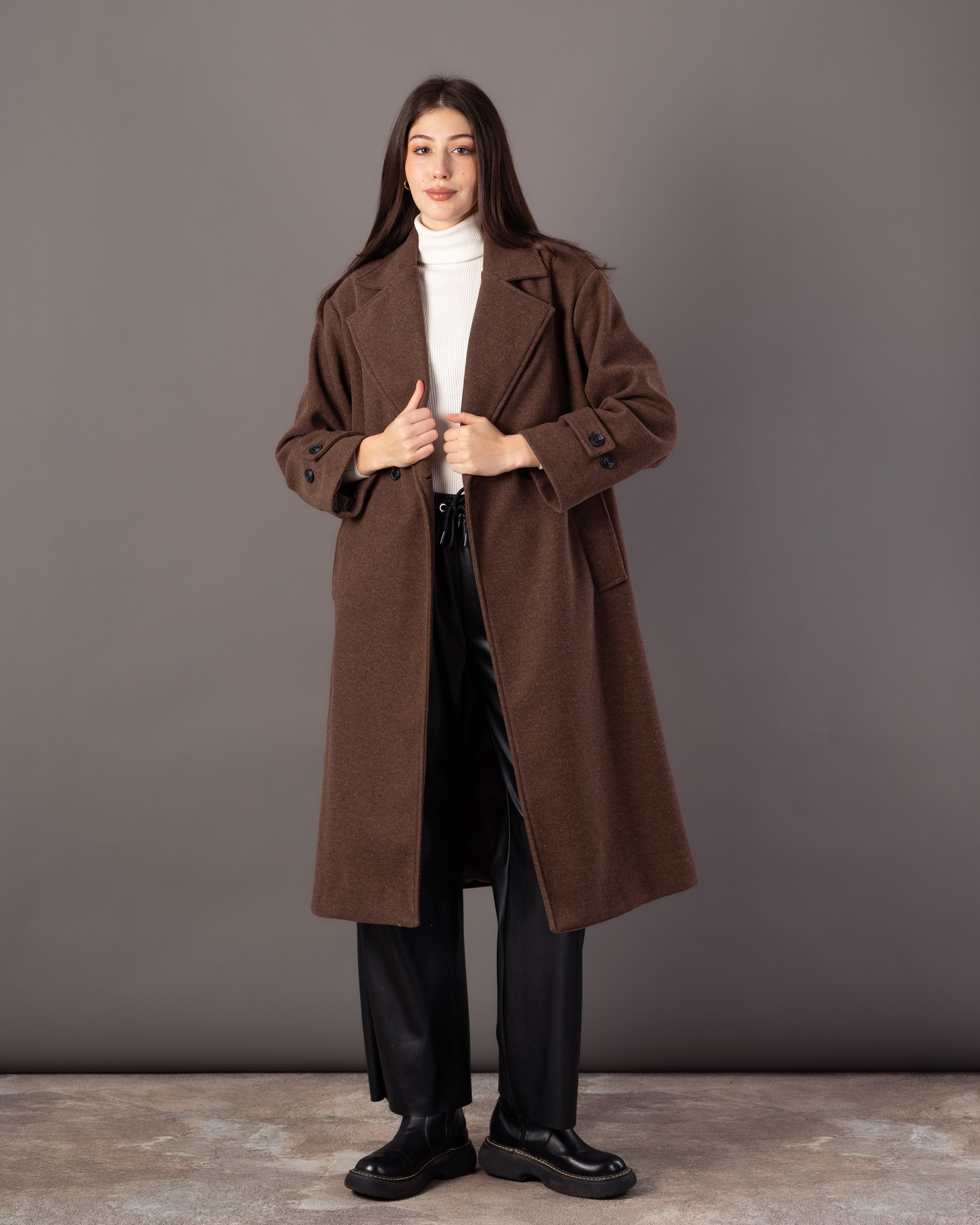 Plain Trench Coat – (2 Buttons)