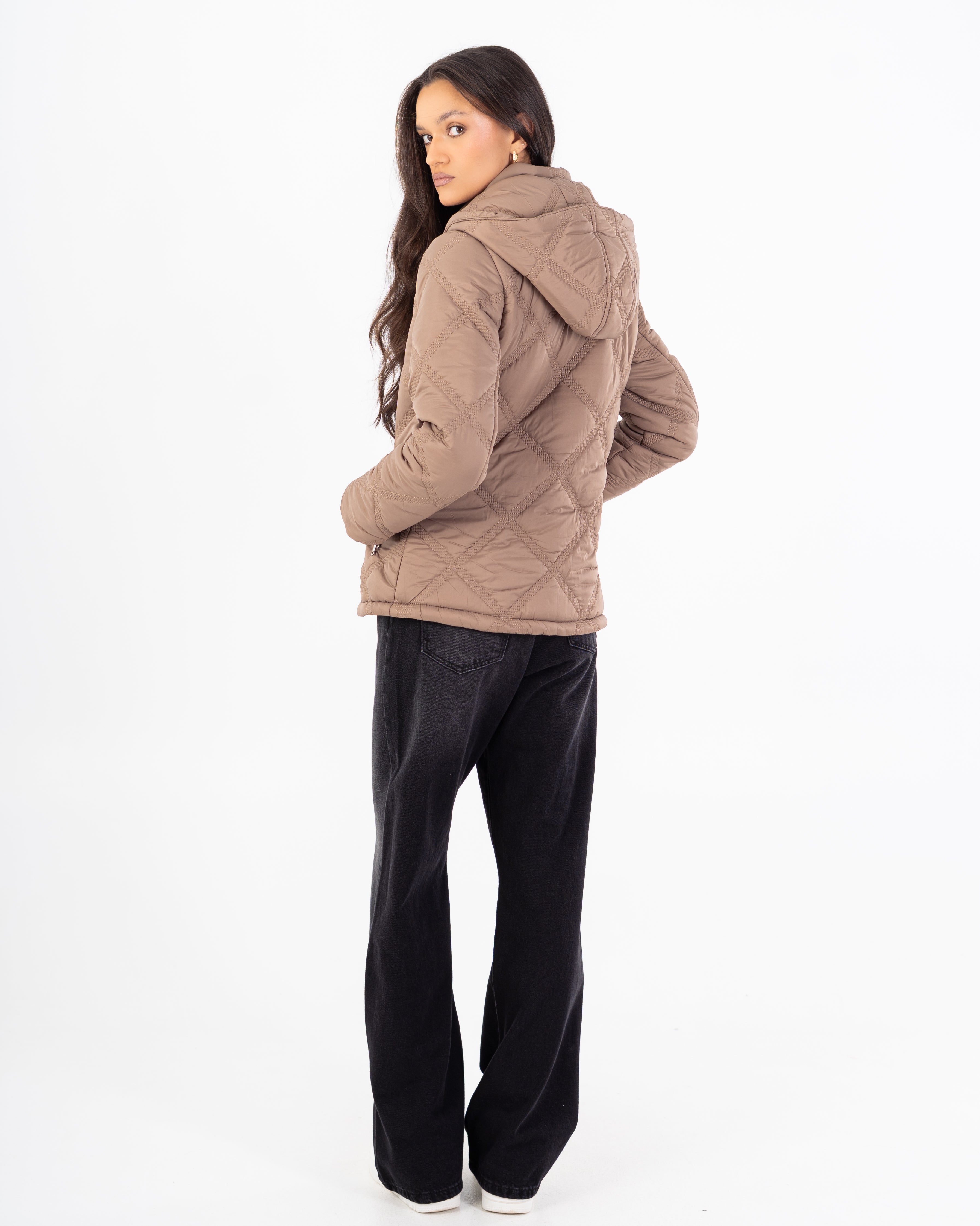 جاكيت مبطن – قصير (بغطاء رأس، وجيب بسحاب)