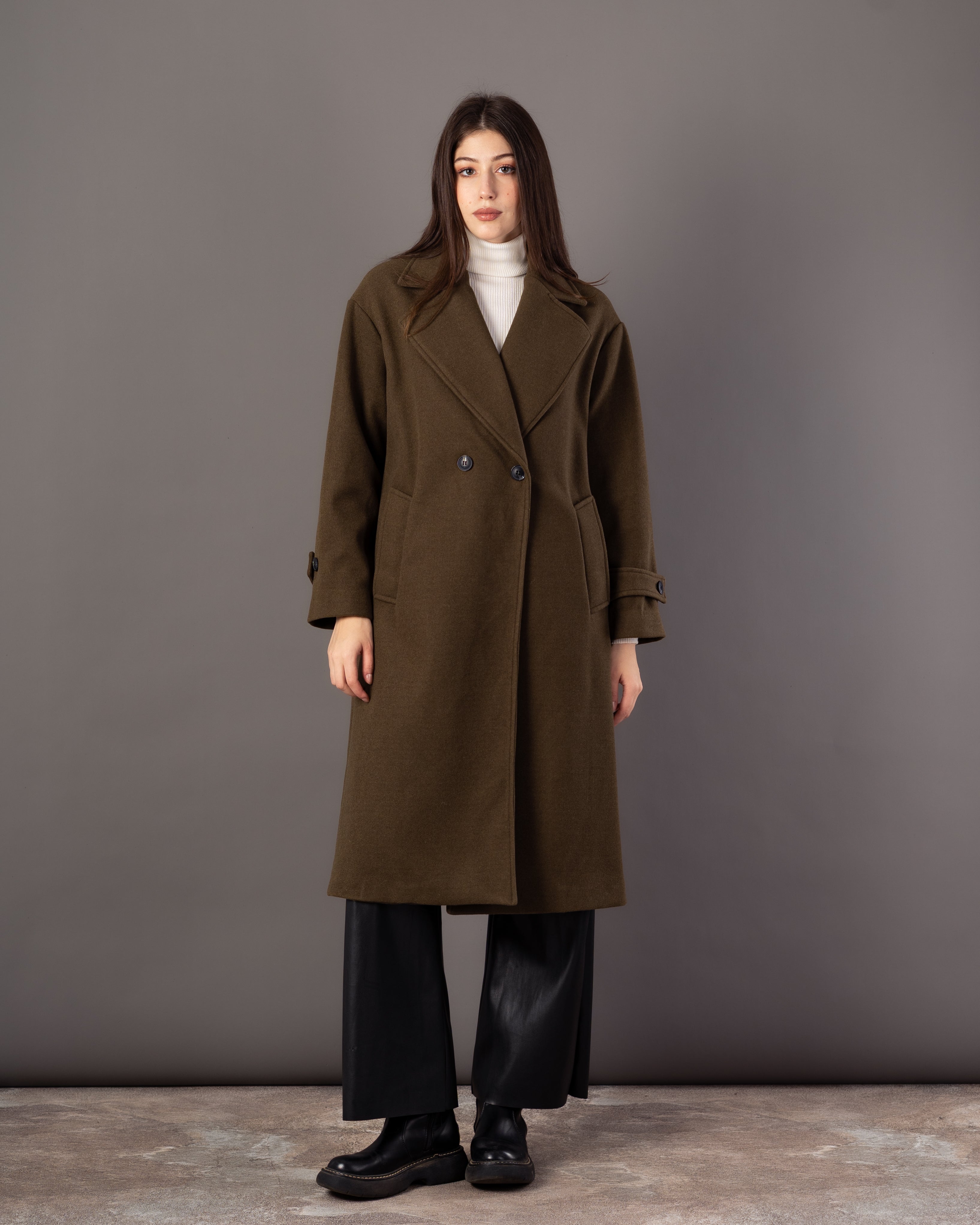 Plain Trench Coat – (2 Buttons)