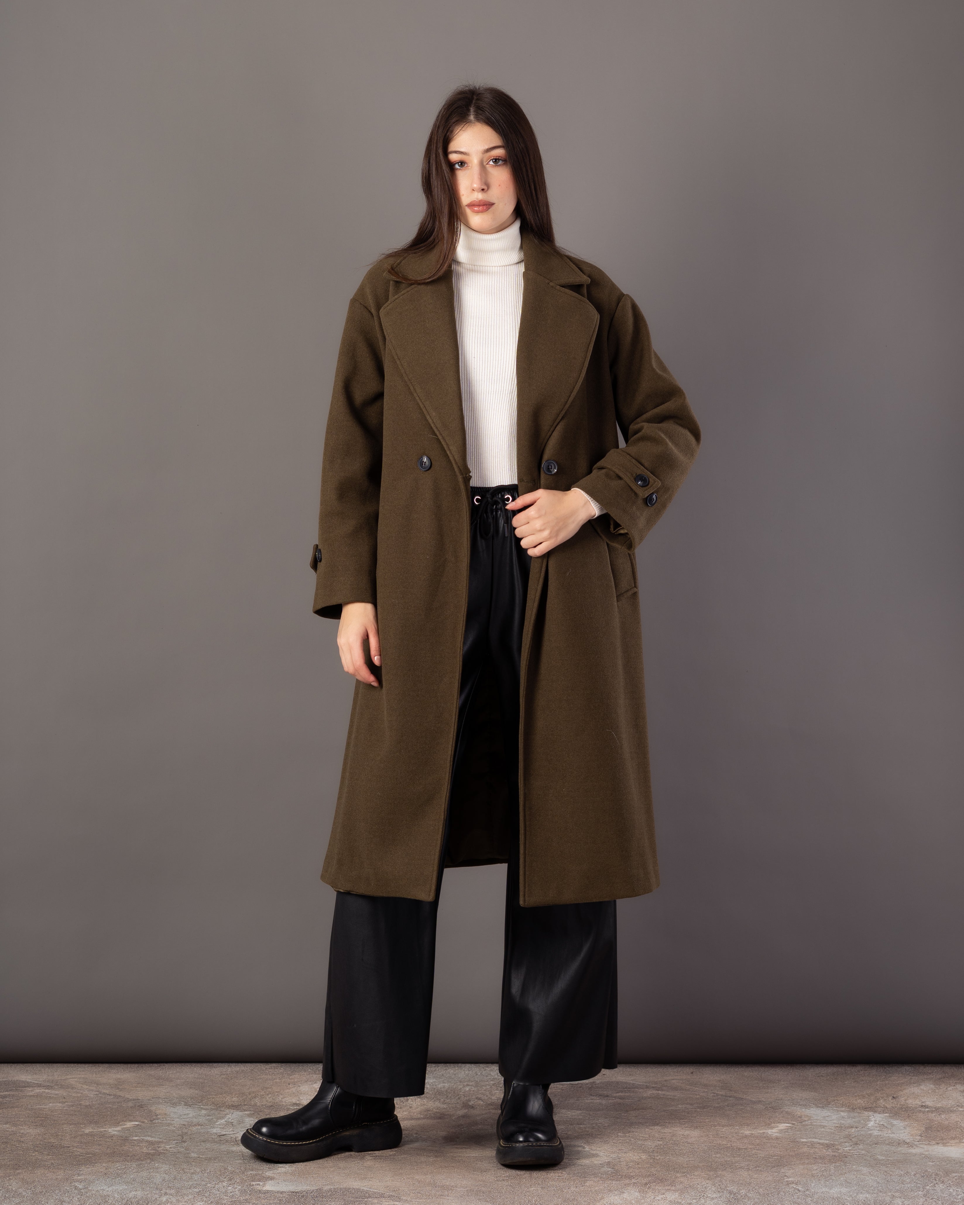Plain Trench Coat – (2 Buttons)