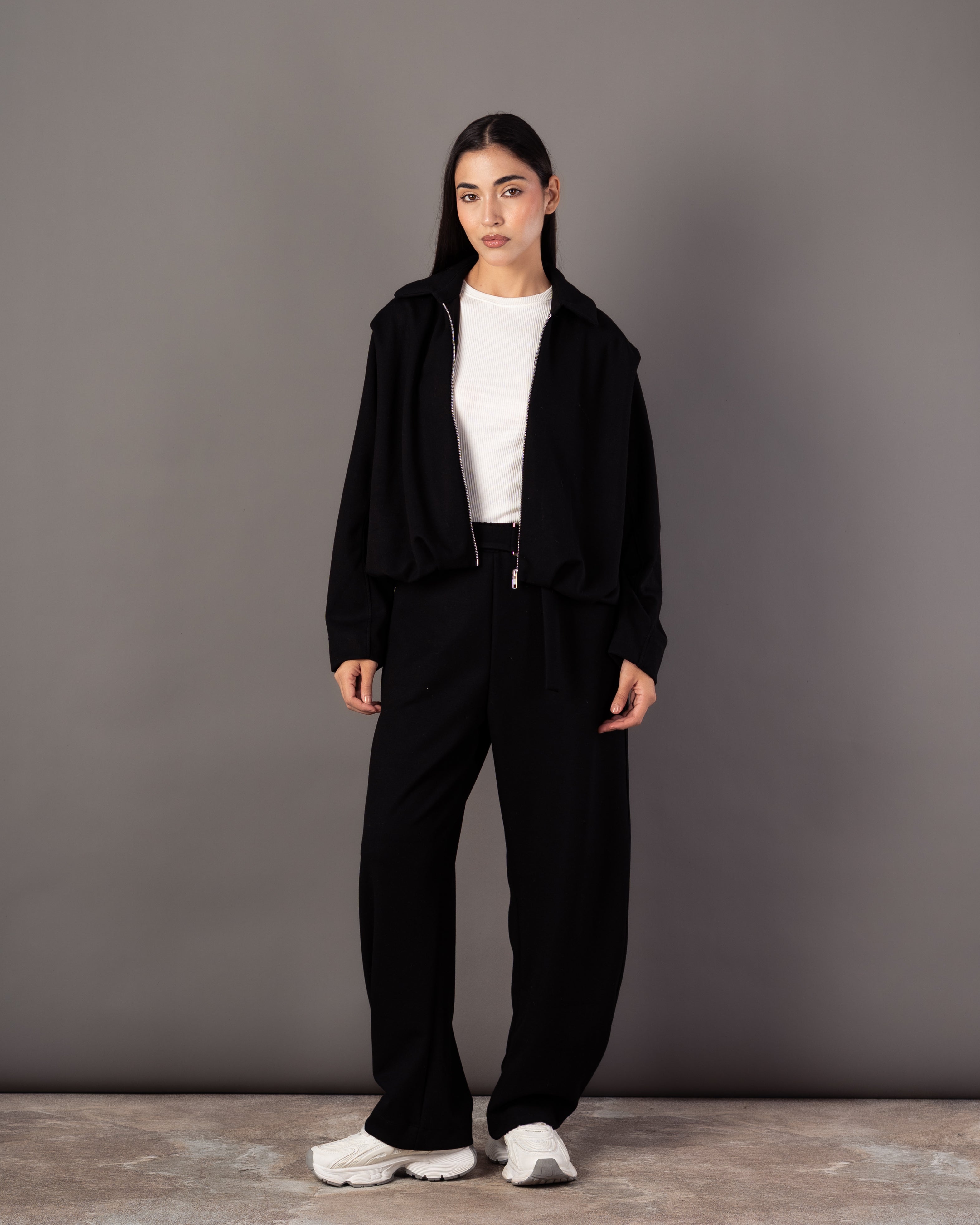 Zipper Sweatshirt – Plain (Collar)