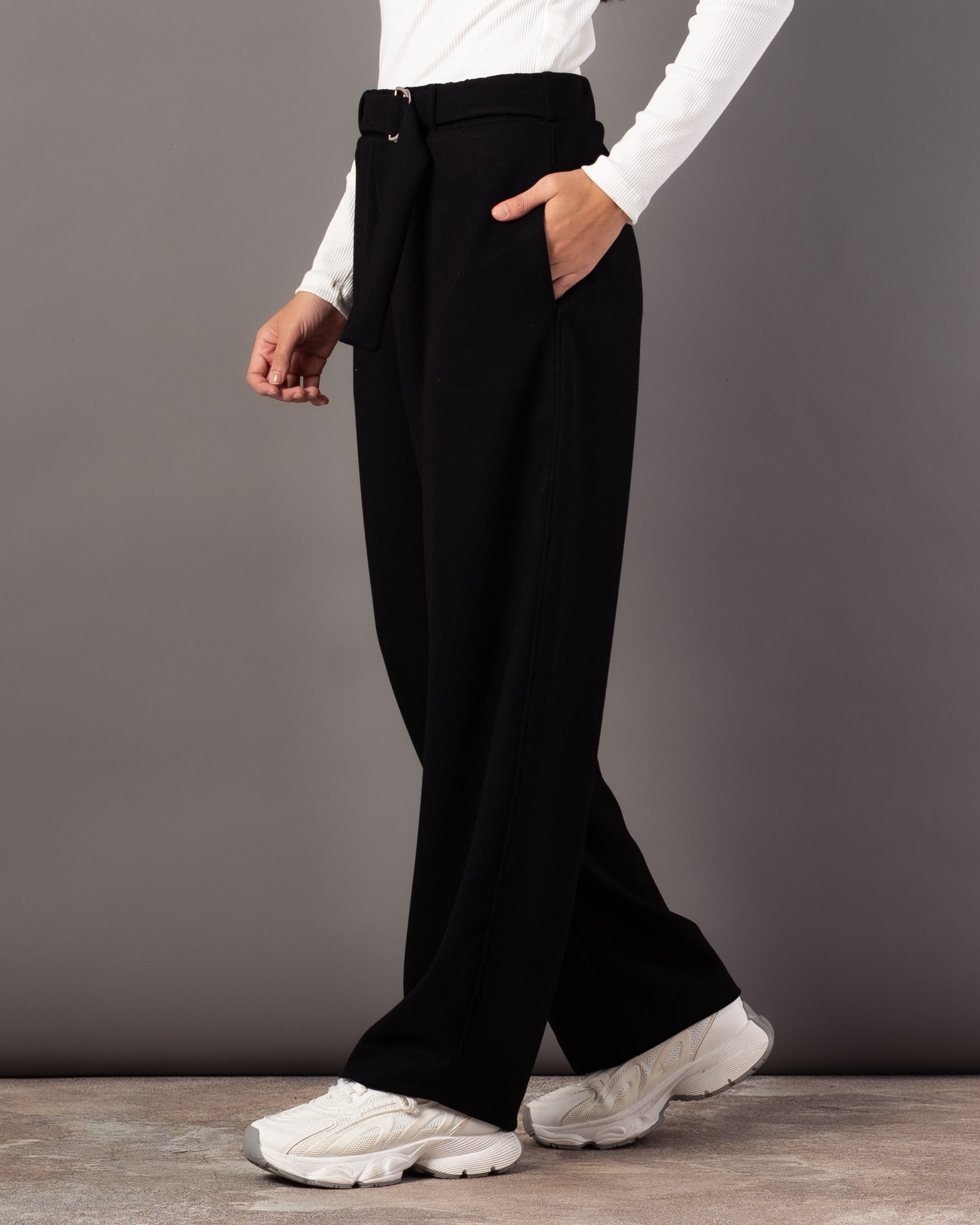 Plain Trouser – With Belt (Smooth Fabric)