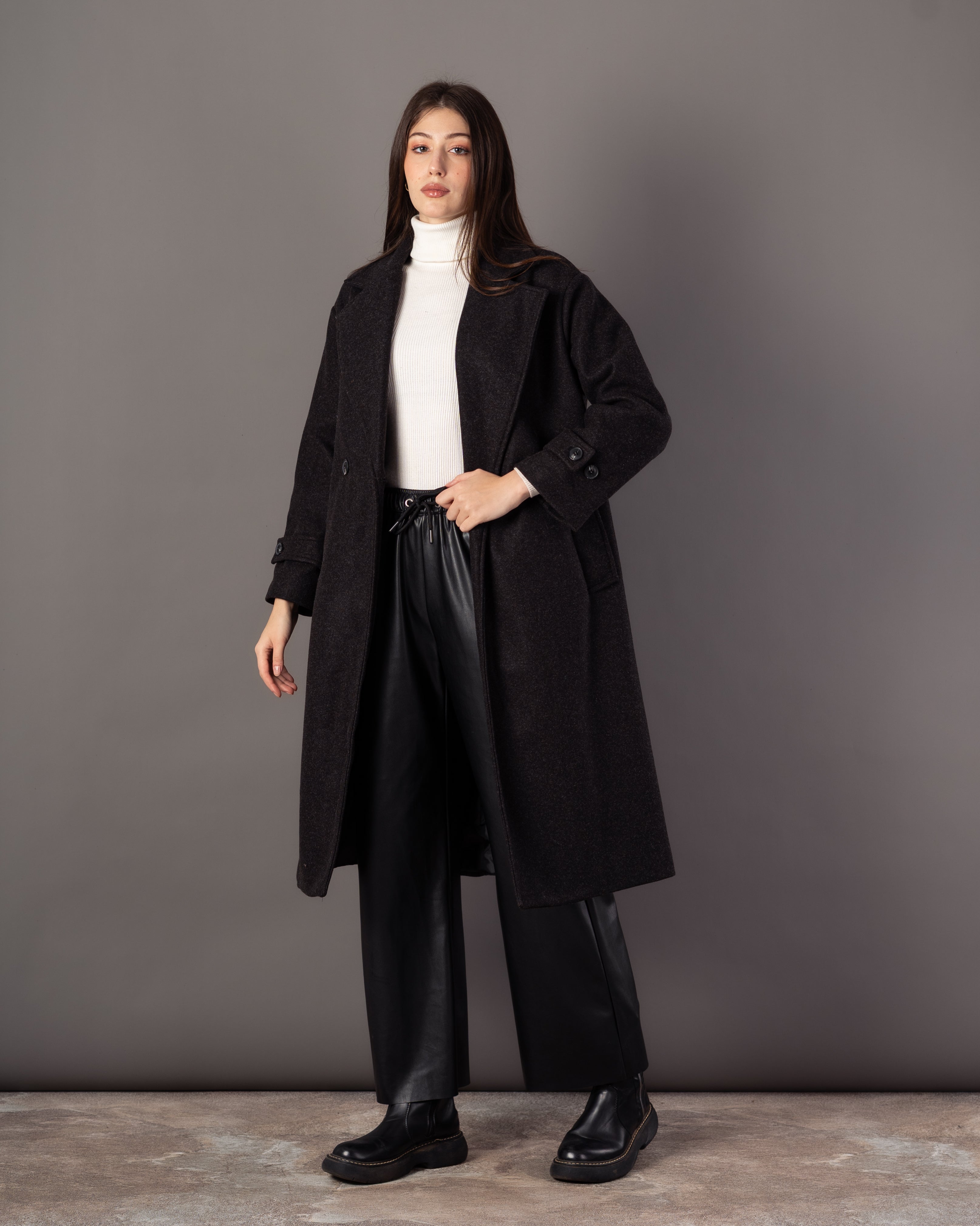 Plain Trench Coat – (2 Buttons)