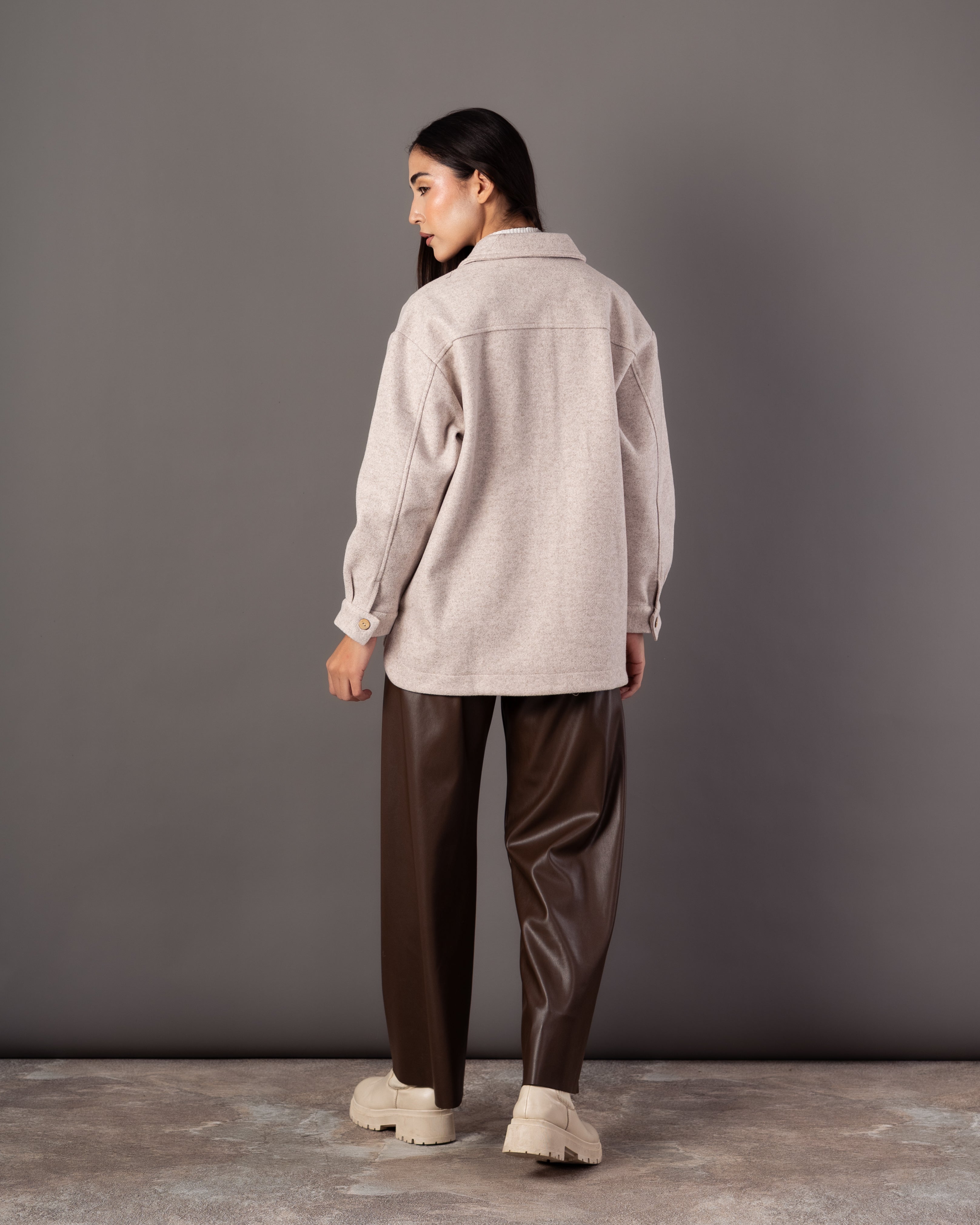 Wool Jacket – Plain (Small - Wooden Buttons)