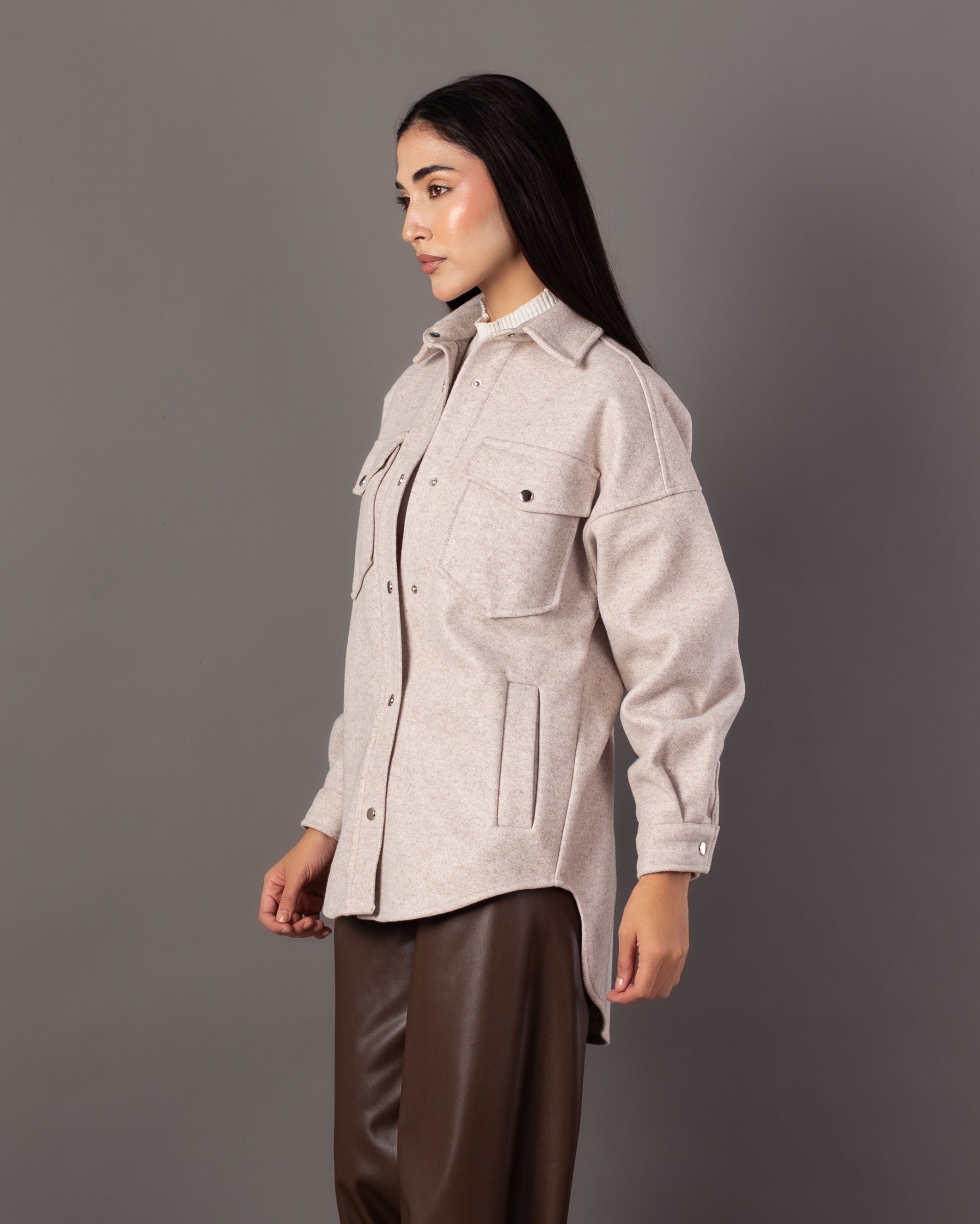 Plain Wool Jacket – Capsule Buttons