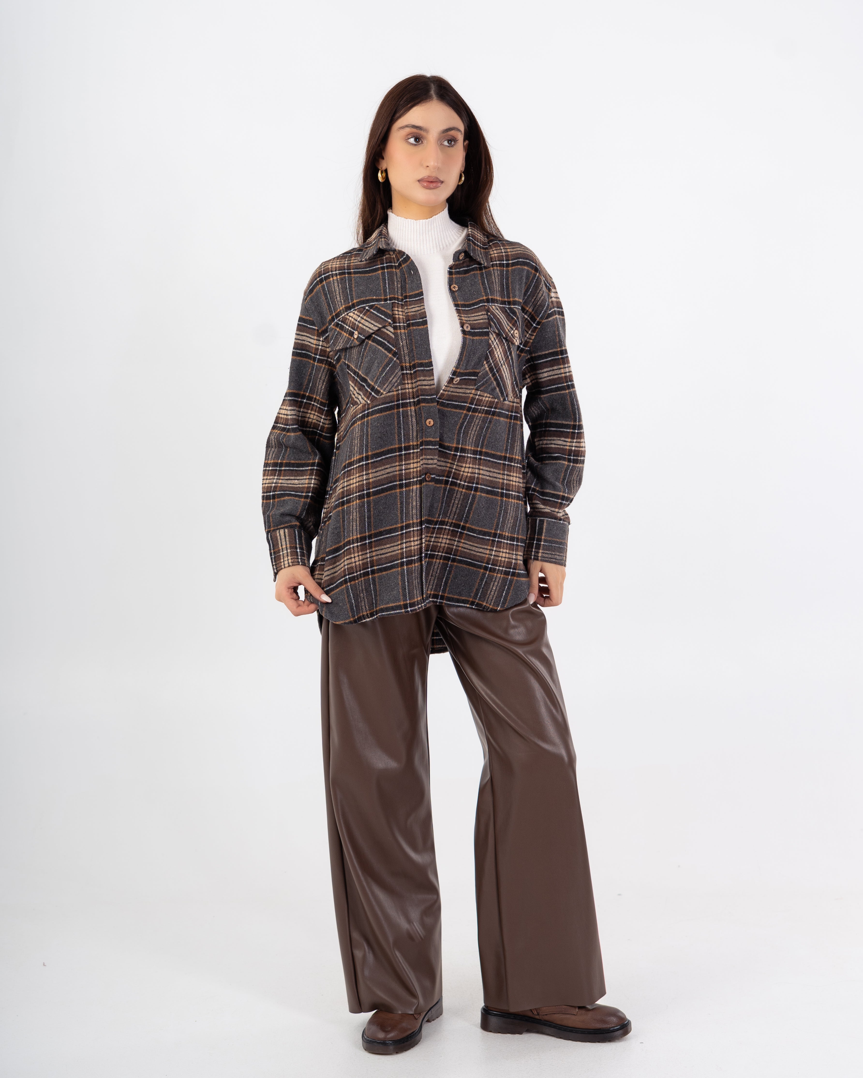 قميص منقوش – جيوب (مربعات منقوشة)