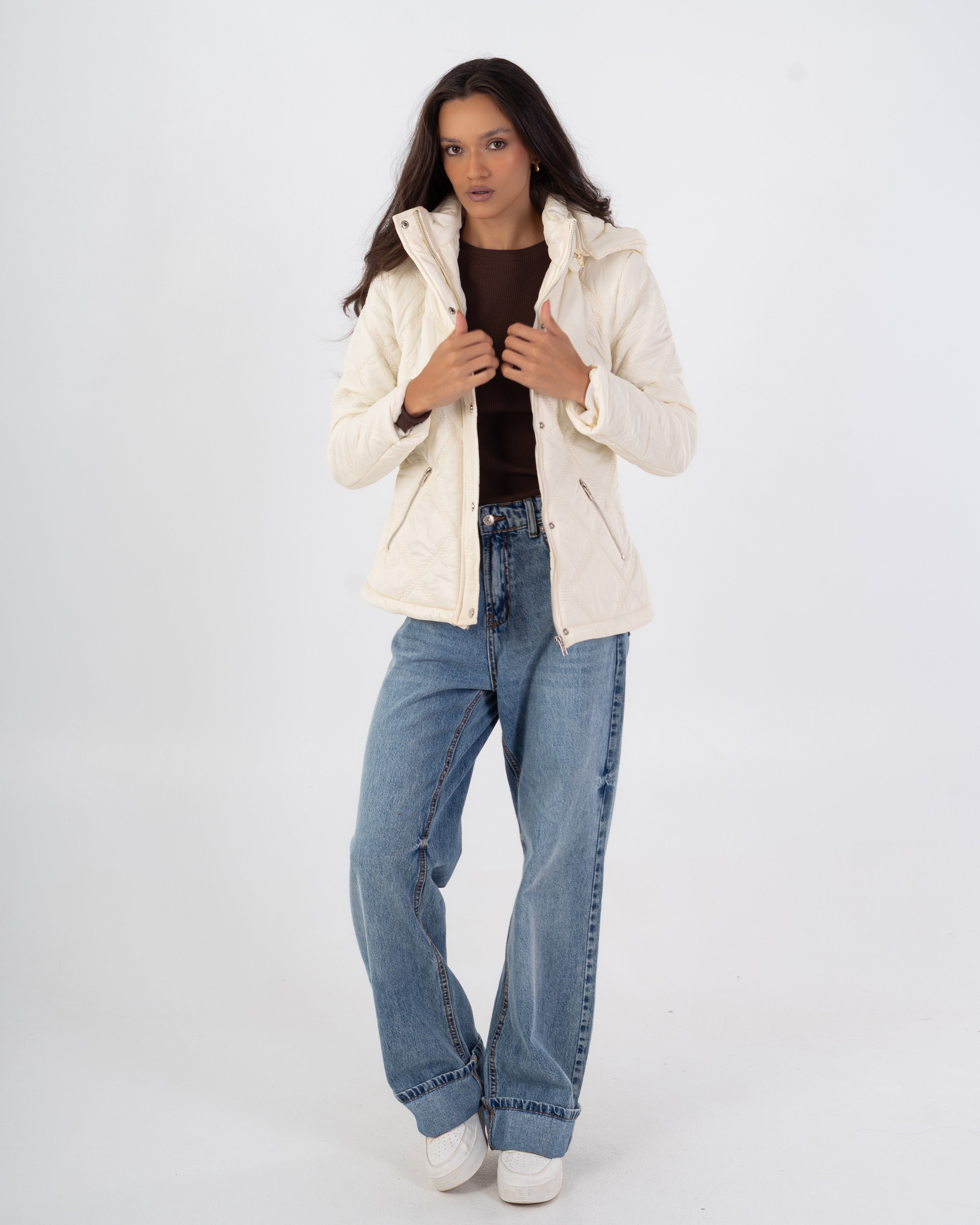 جاكيت مبطن – قصير (بغطاء رأس، وجيب بسحاب)