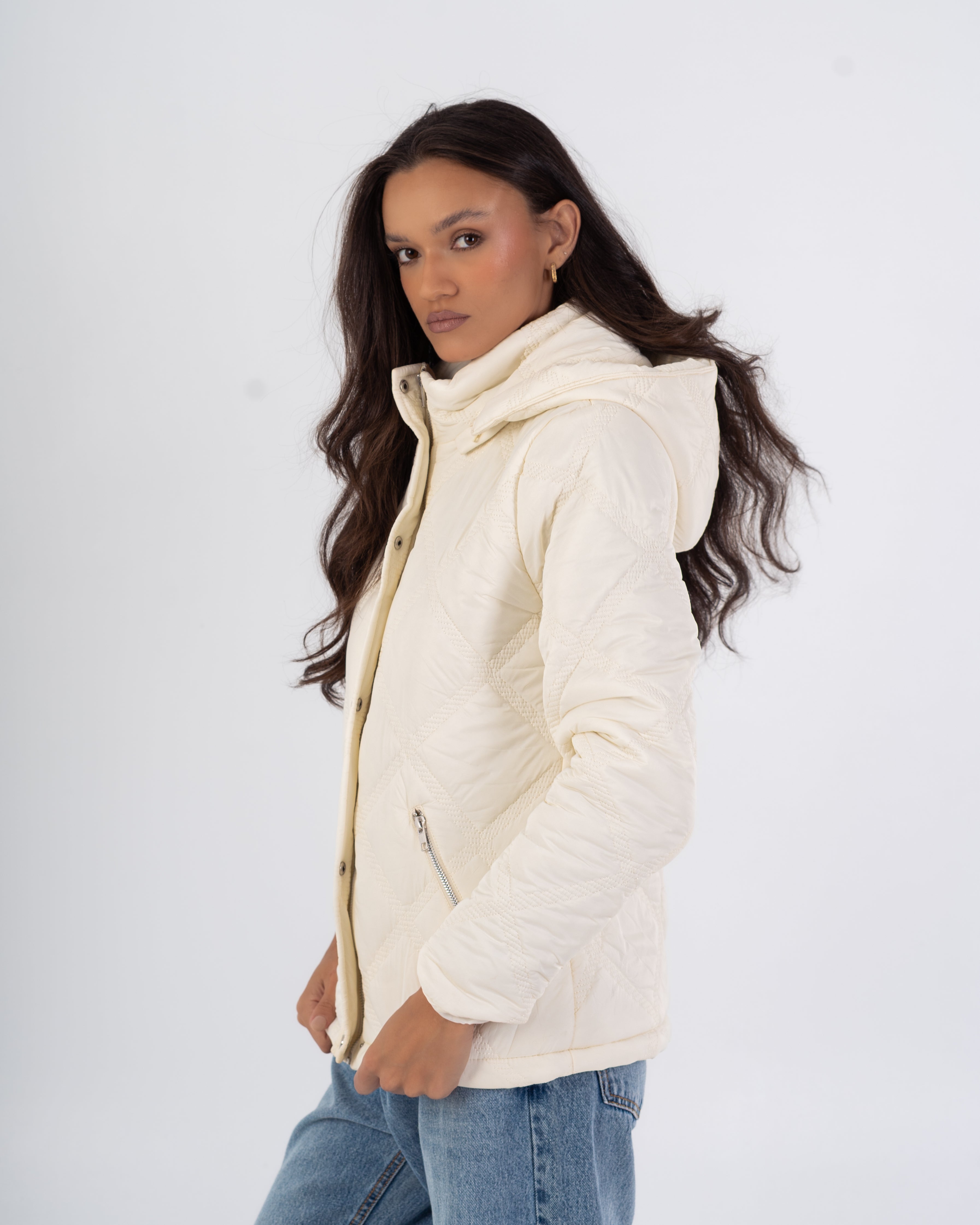 جاكيت مبطن – قصير (بغطاء رأس، وجيب بسحاب)