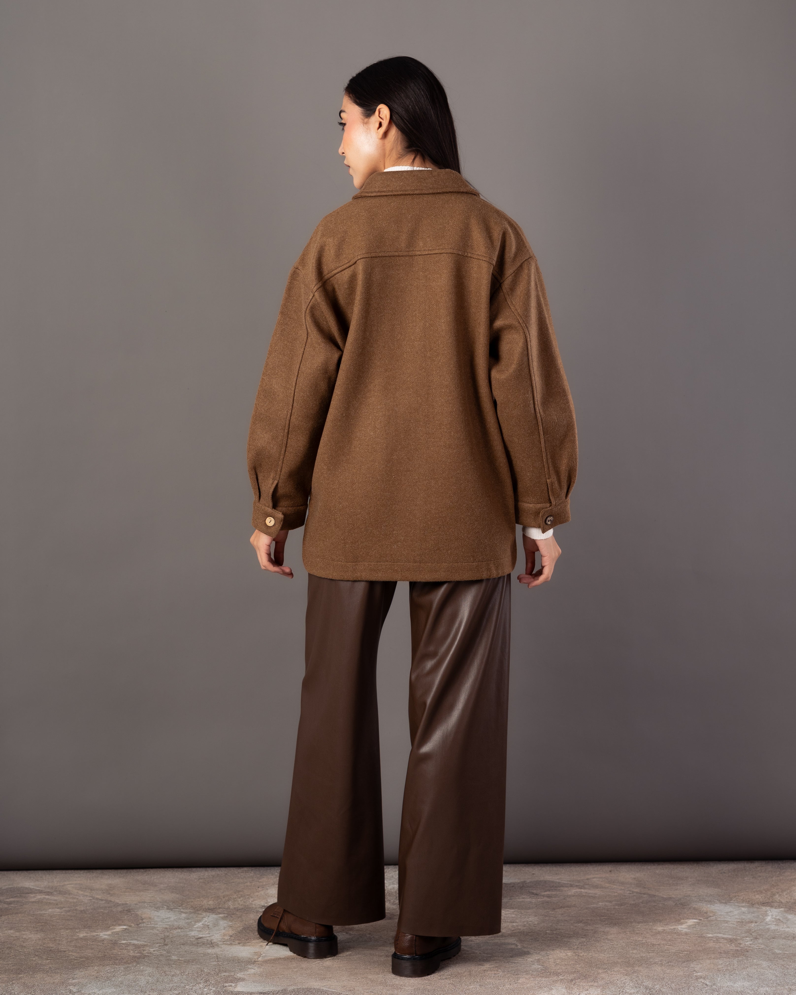 Wool Jacket – Plain (Small - Wooden Buttons)