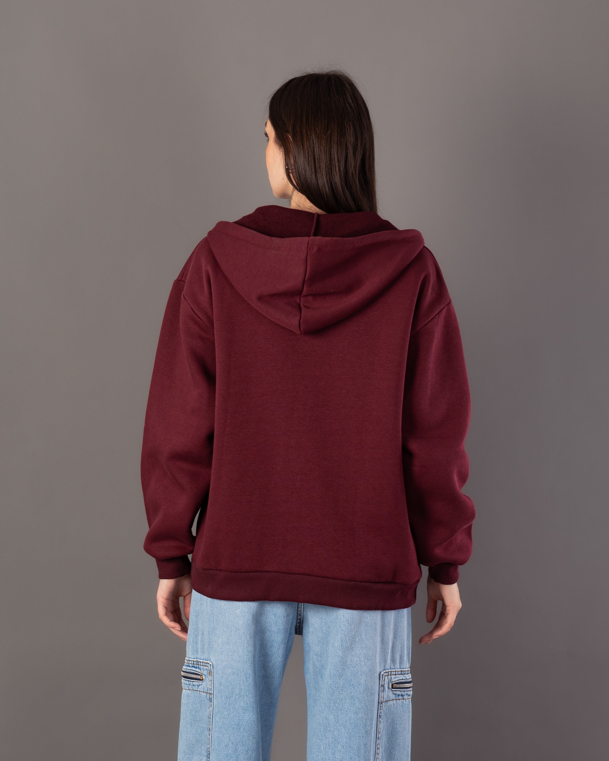 Plain Sweatshirt – Zipper