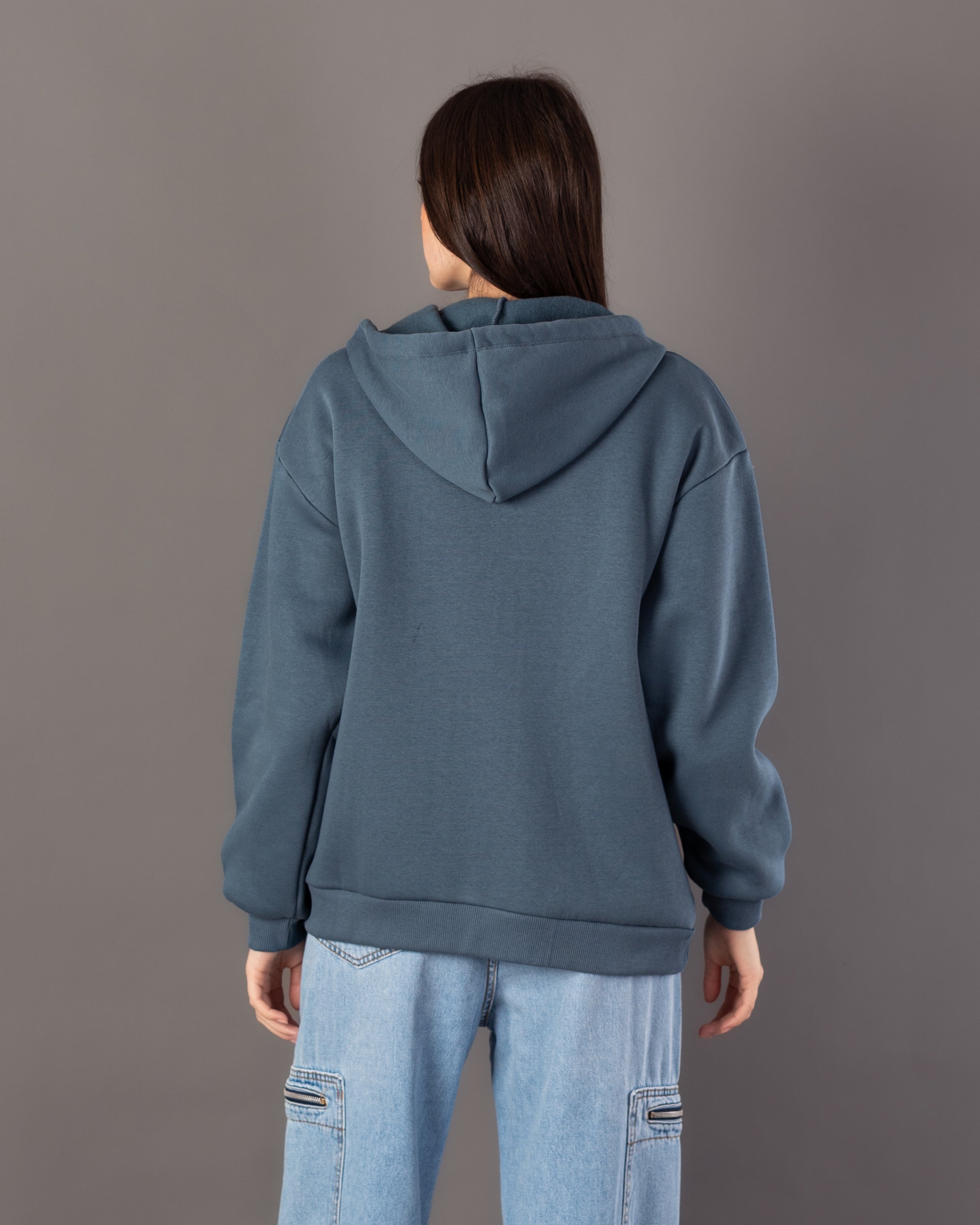 Plain Sweatshirt – Zipper