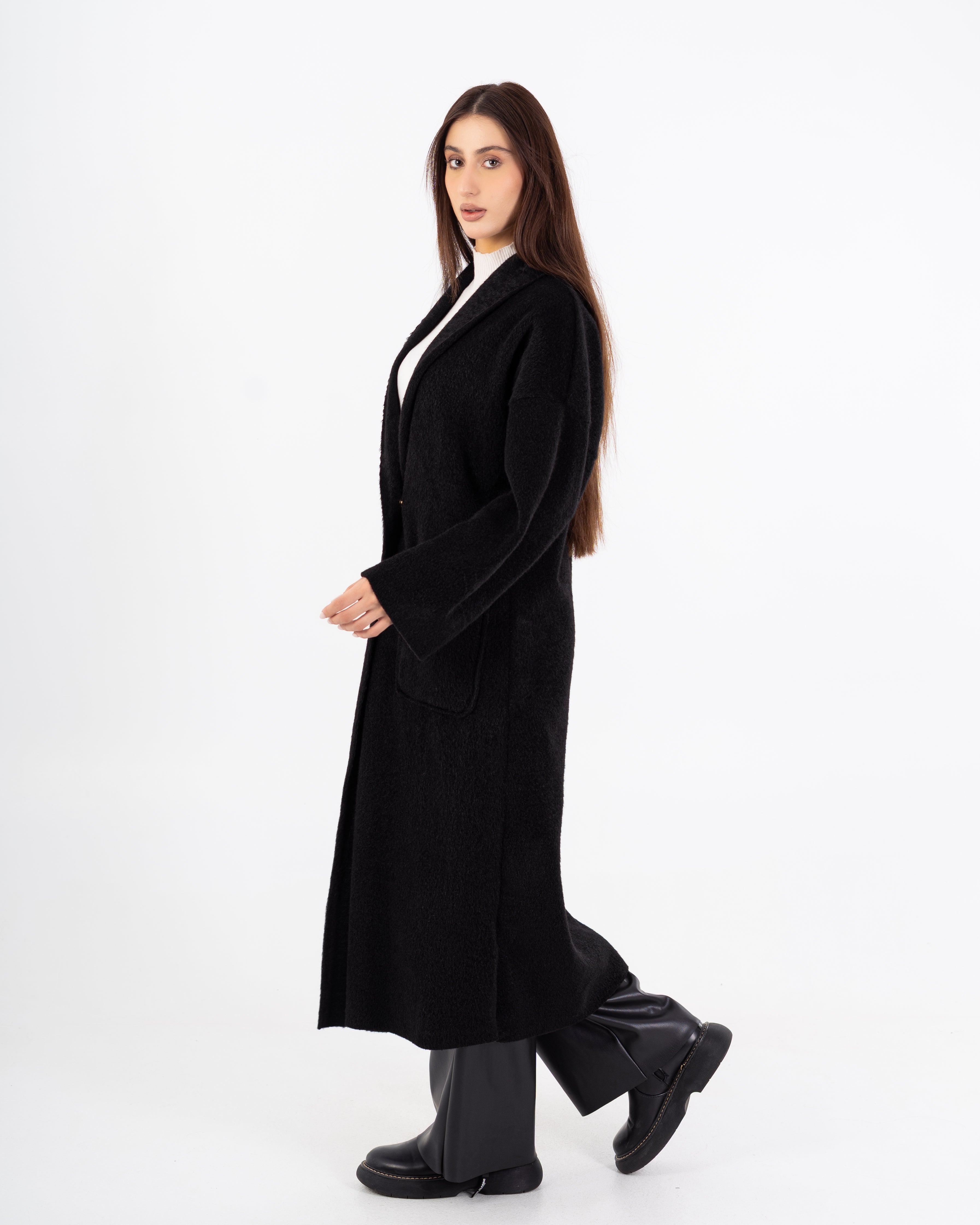 معطف ترنش – طويل (أزرار كبسولة مركزية)