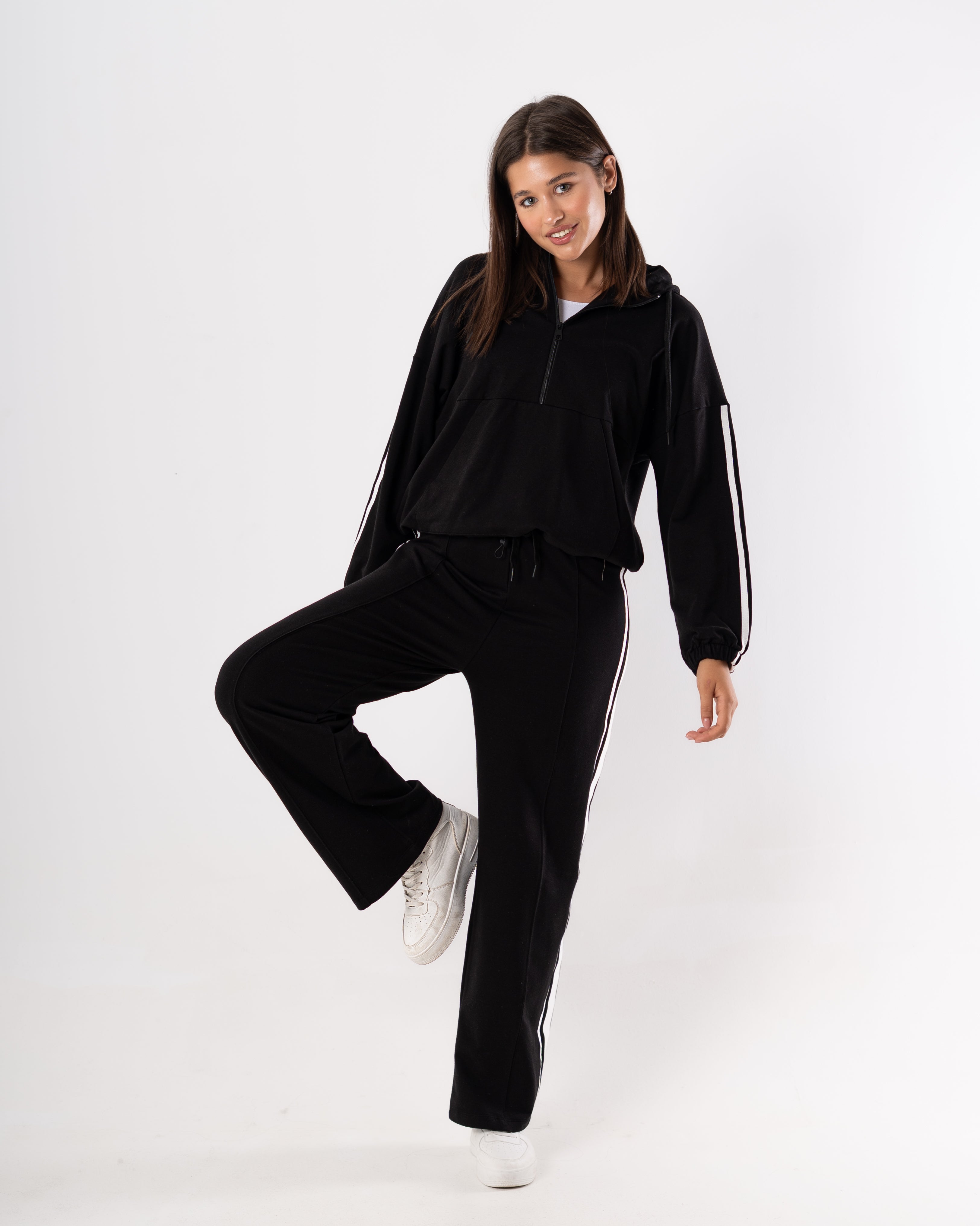 sweatshirt  -  with side stripe