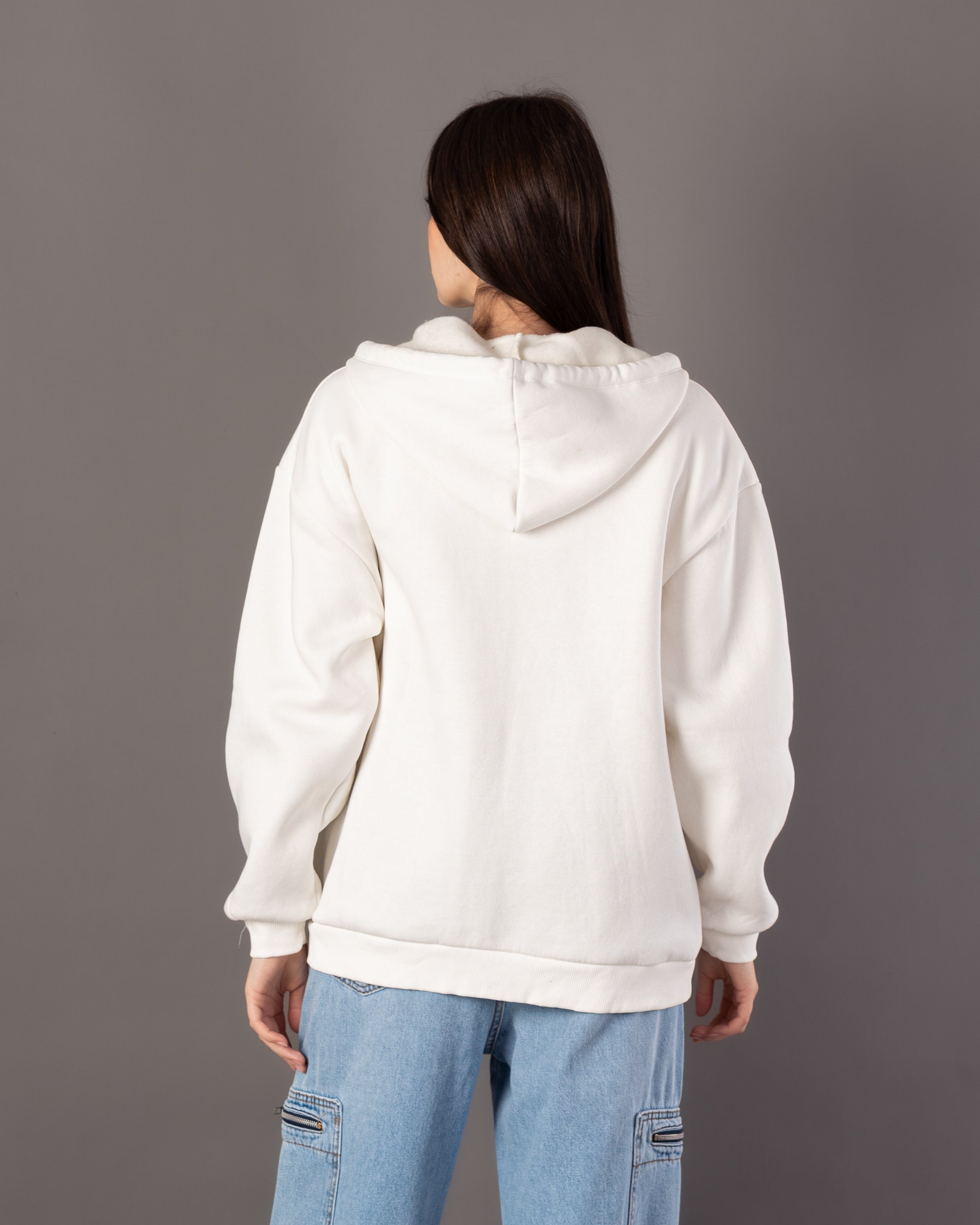 Plain Sweatshirt – Zipper