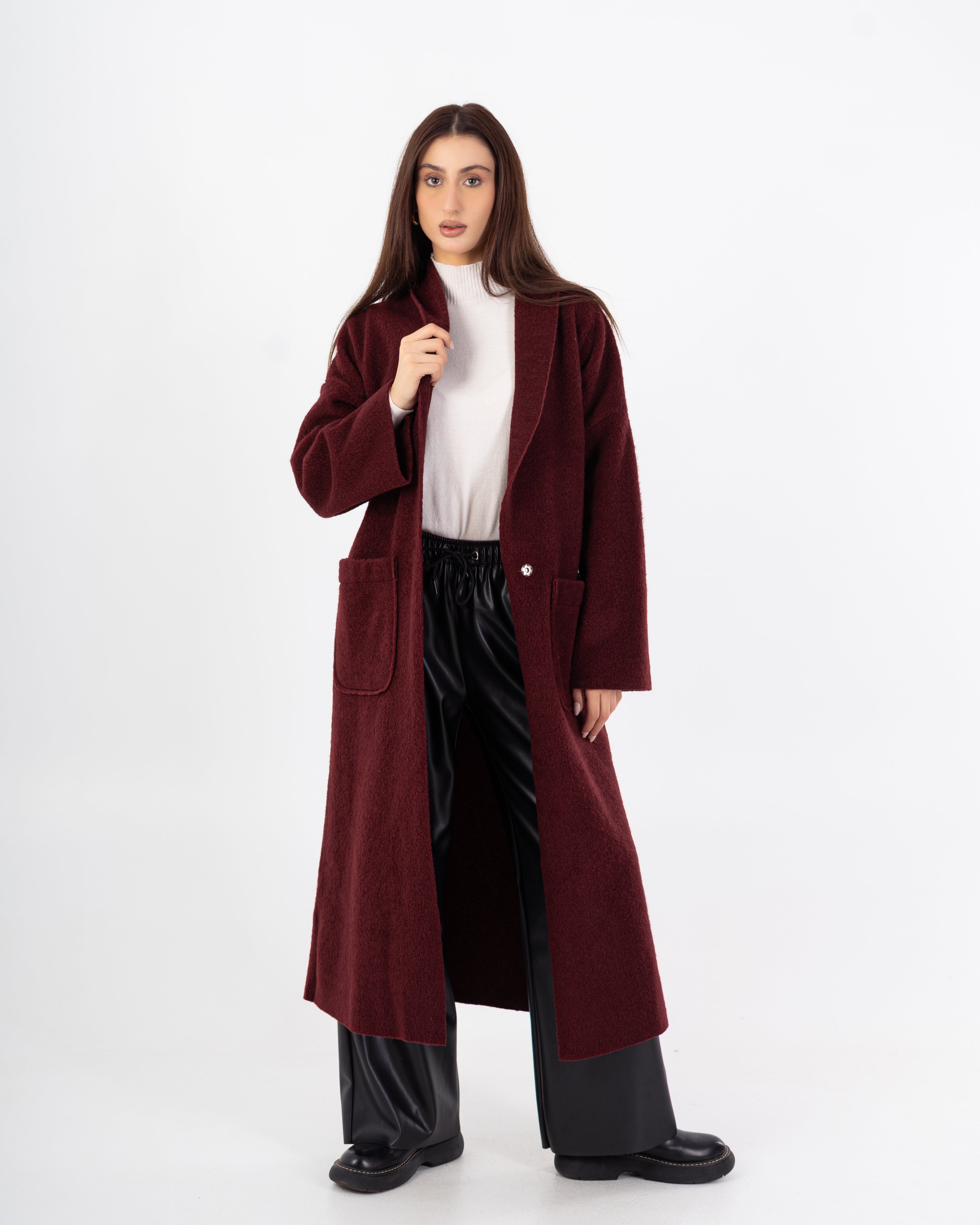 معطف ترنش – طويل (أزرار كبسولة مركزية)