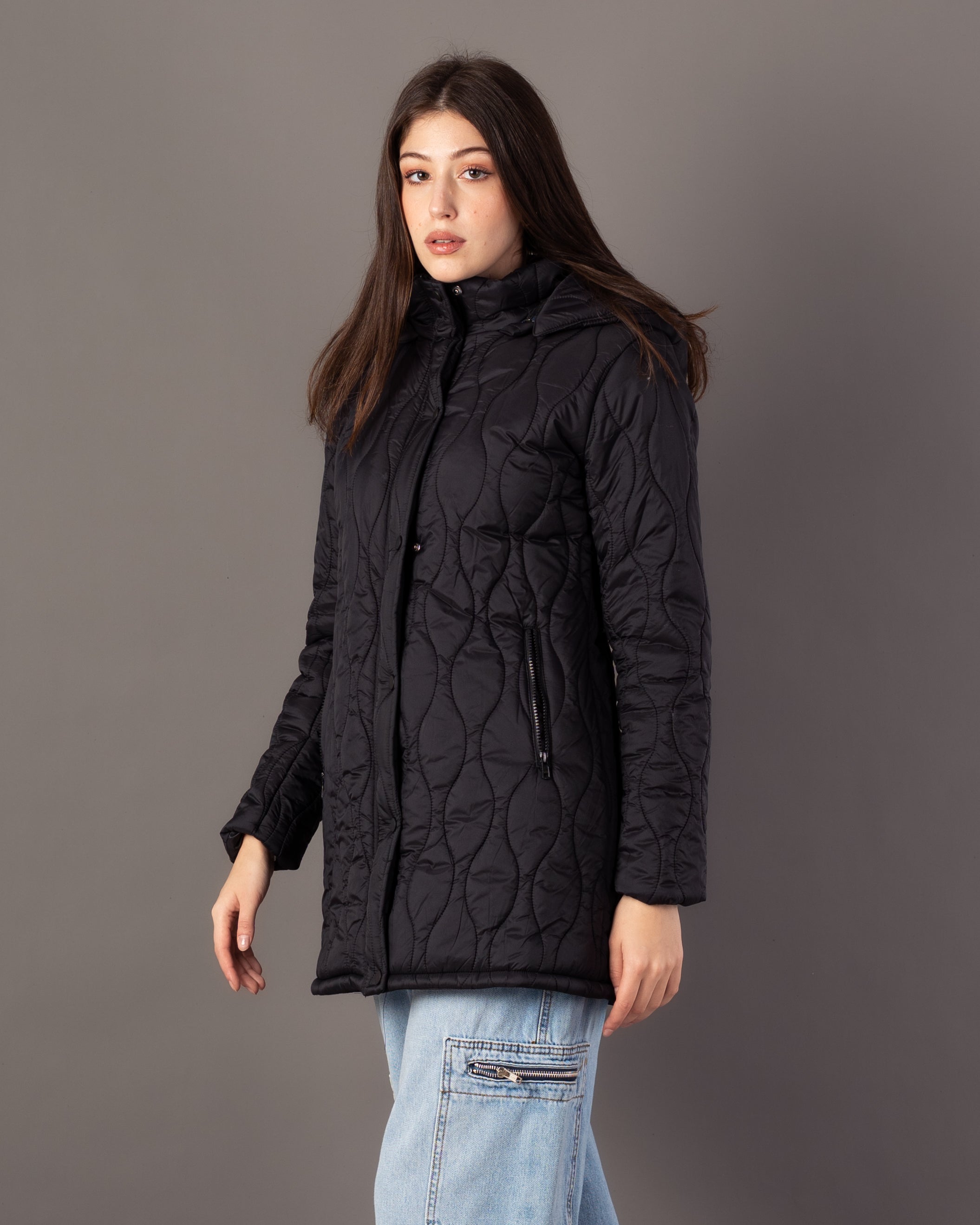 Long Waterproof Jacket – Neck Cover (Small Hood)