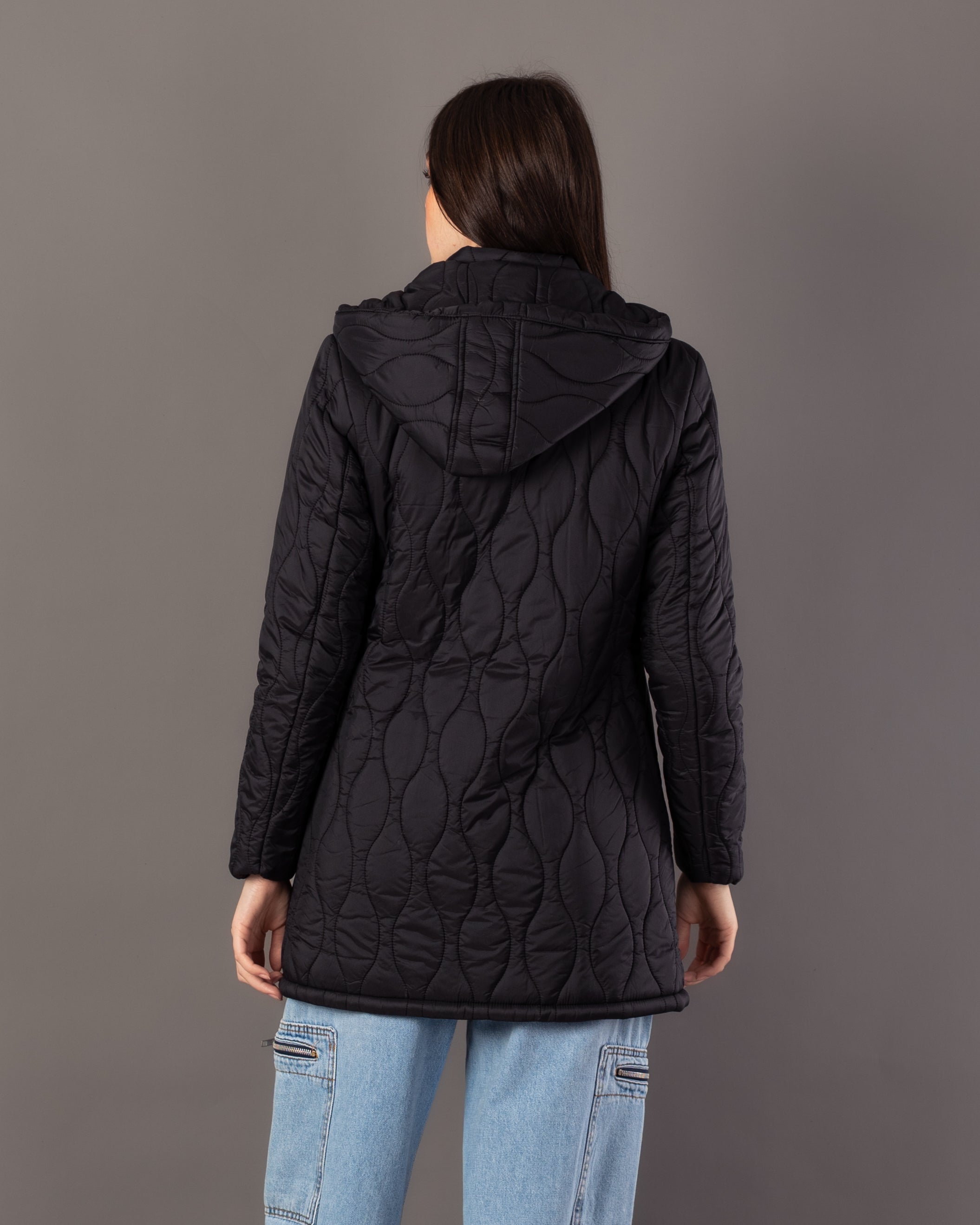 Long Waterproof Jacket – Neck Cover (Small Hood)