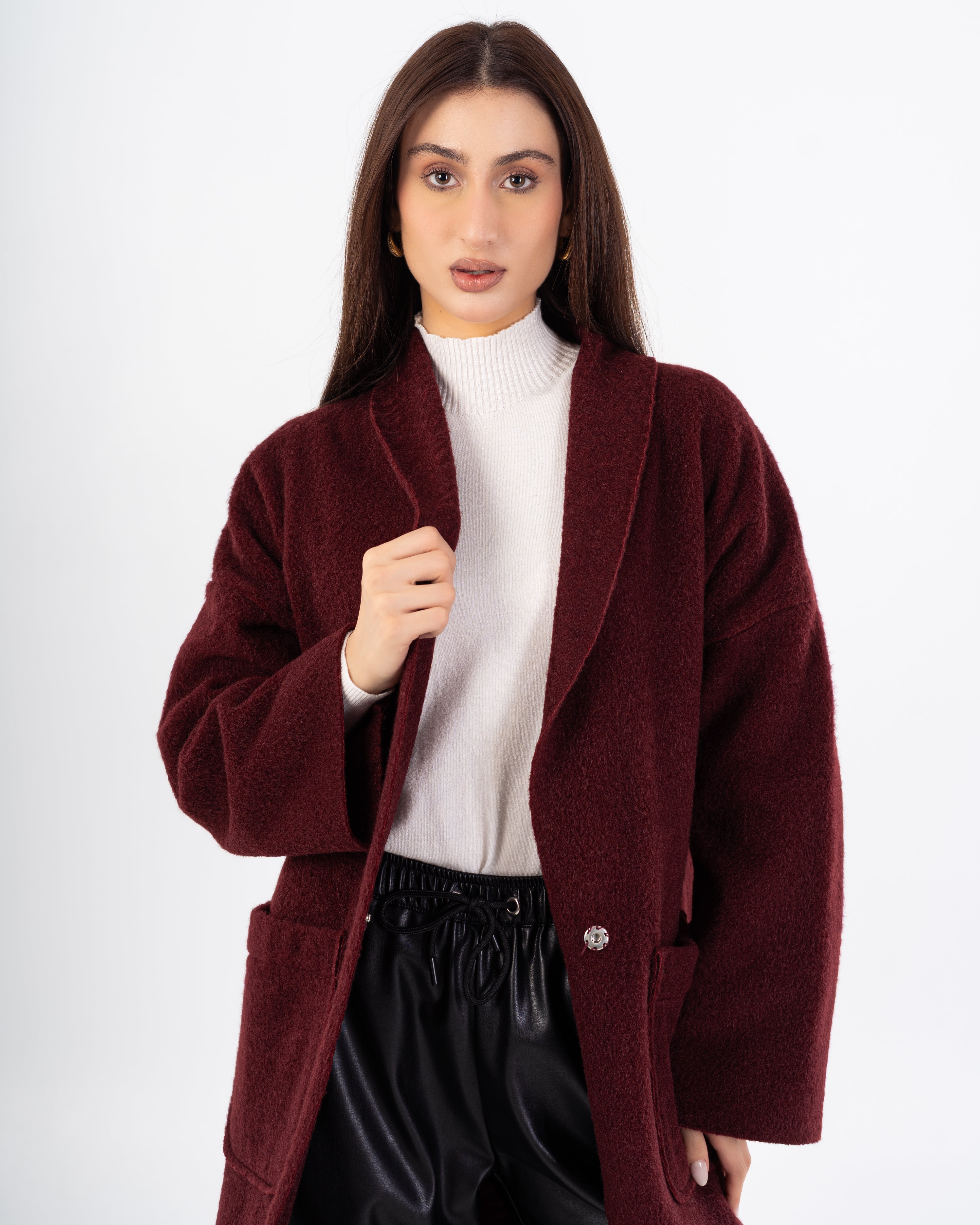 معطف ترنش – طويل (أزرار كبسولة مركزية)