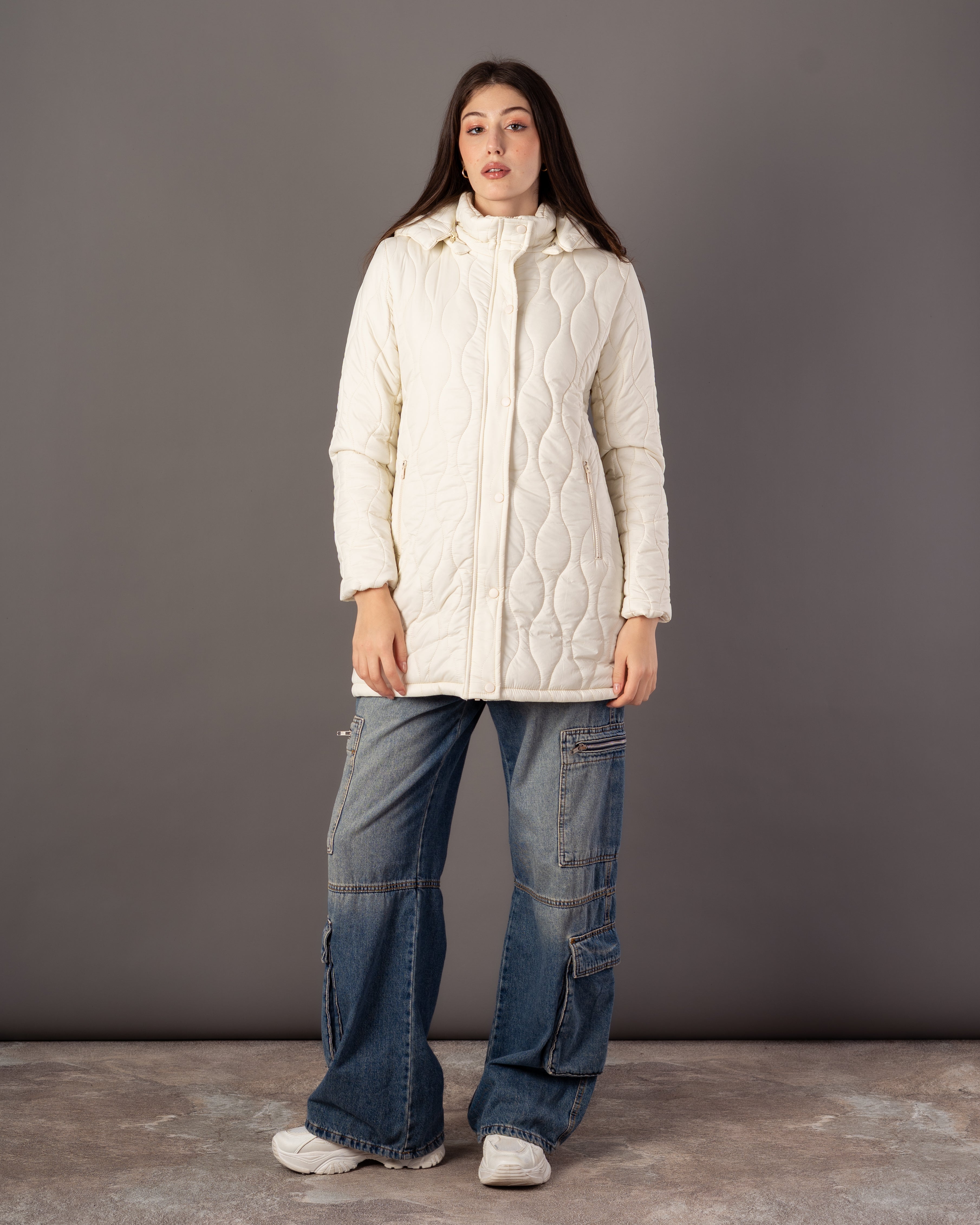 Long Waterproof Jacket – Neck Cover (Small Hood)