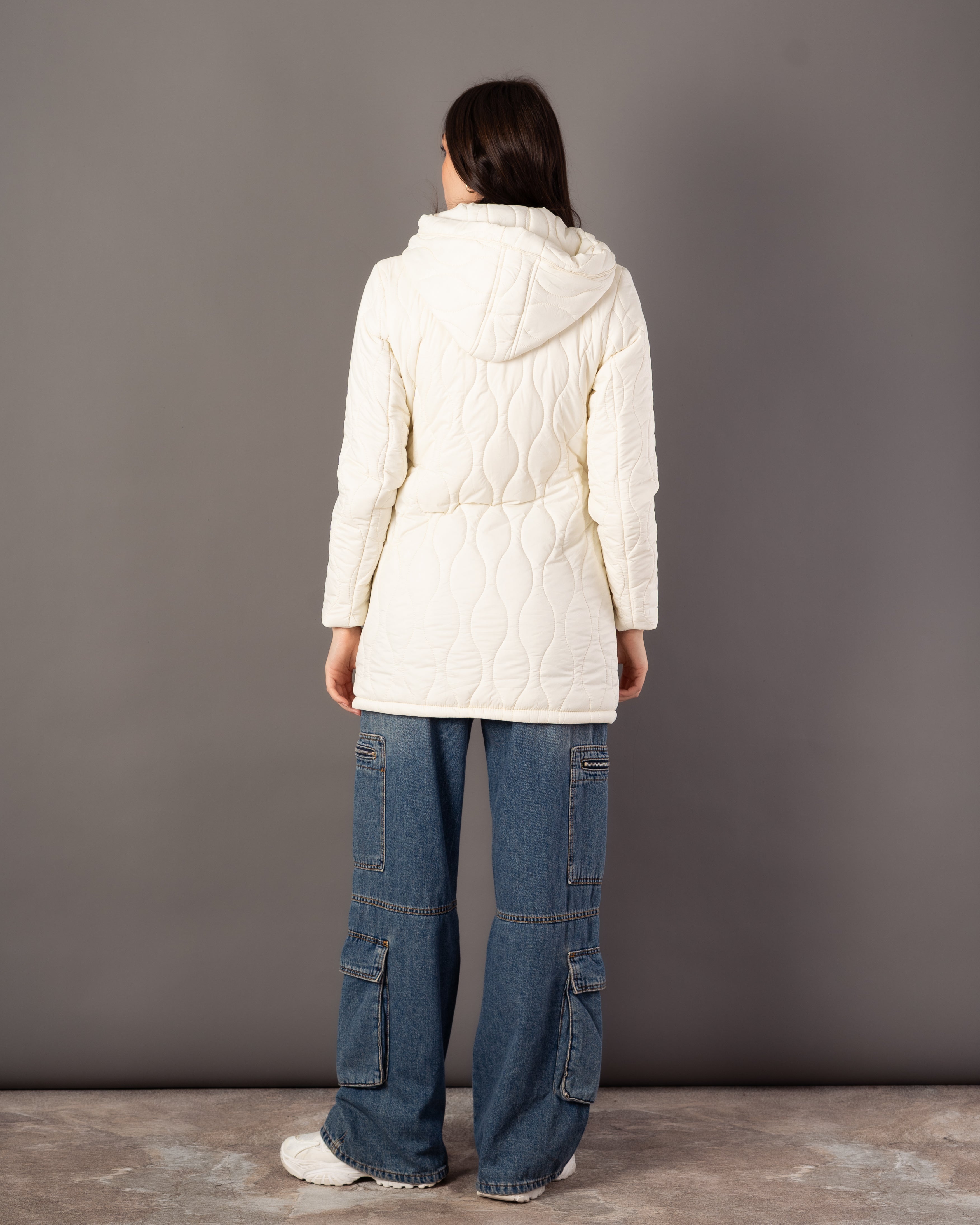 Long Waterproof Jacket – Neck Cover (Small Hood)