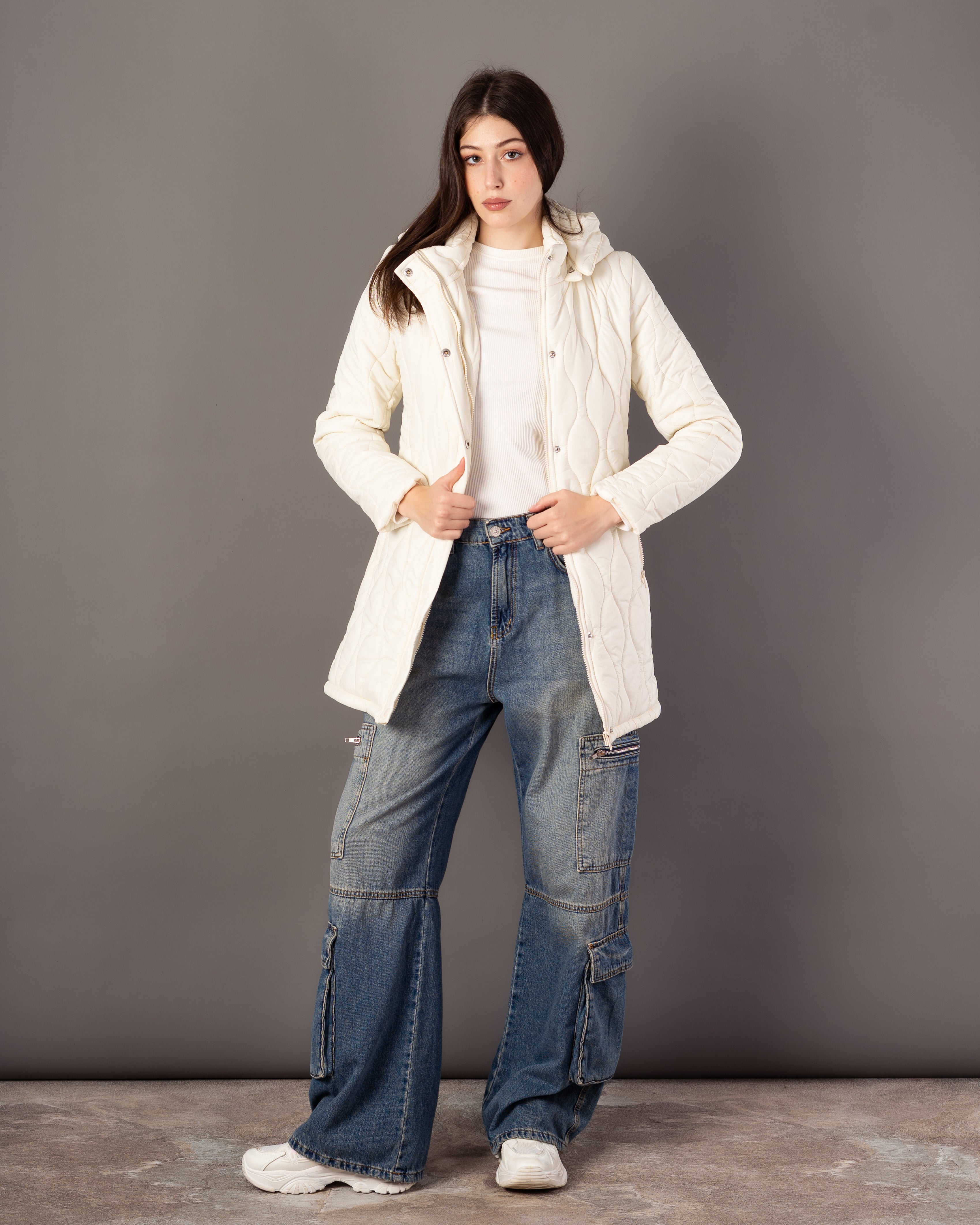 Long Waterproof Jacket – Neck Cover (Small Hood)