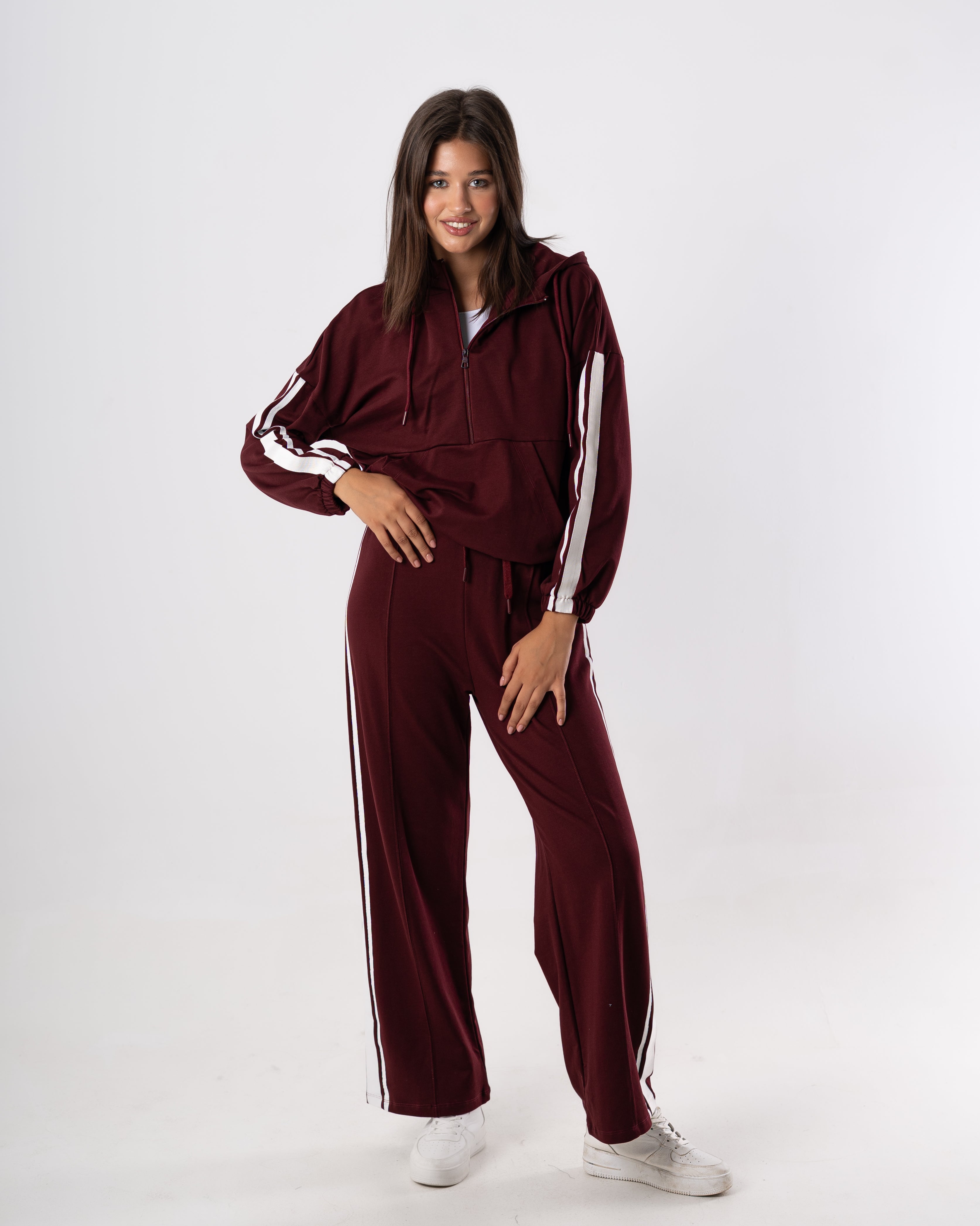 sweatshirt  -  with side stripe