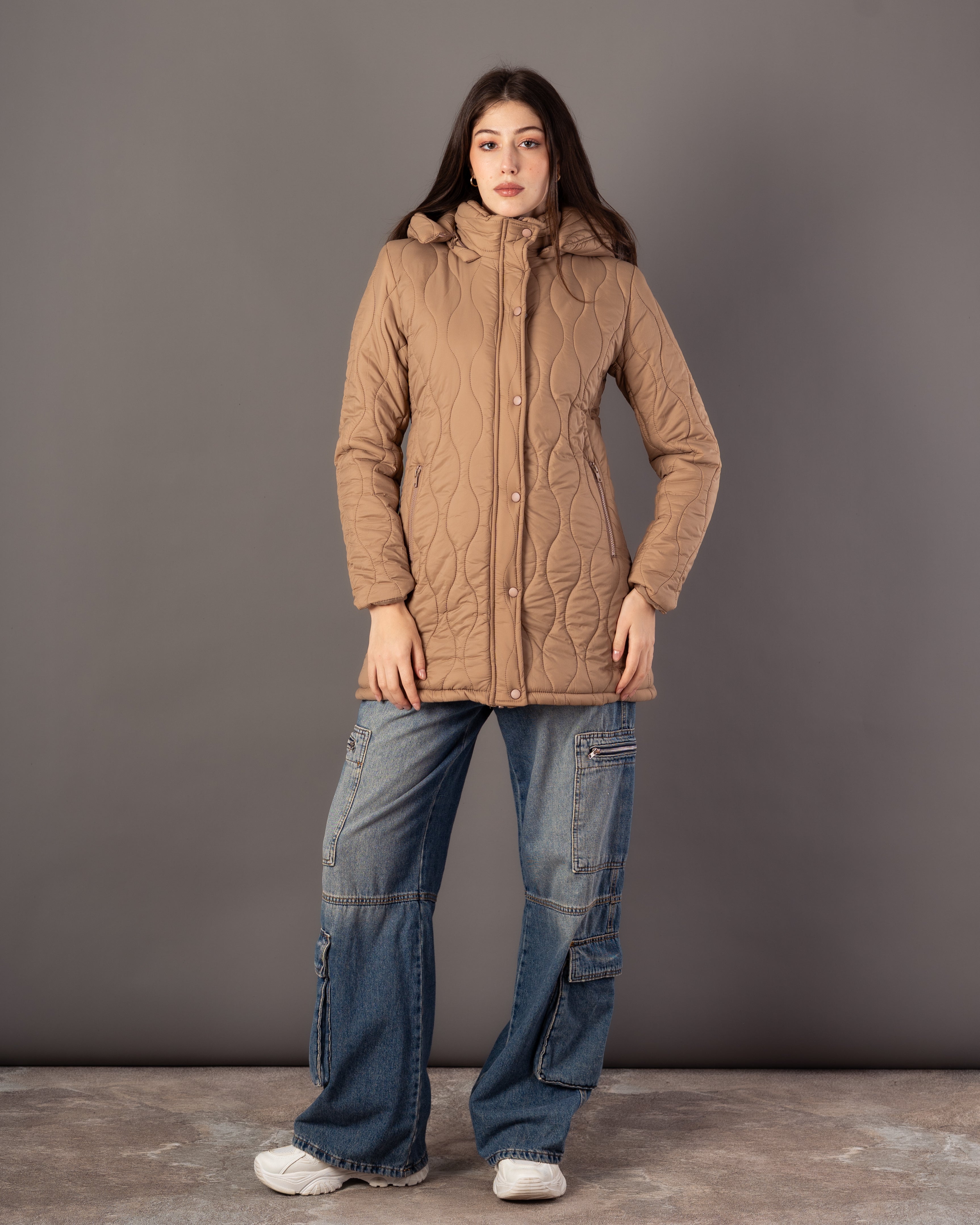 Long Waterproof Jacket – Neck Cover (Small Hood)