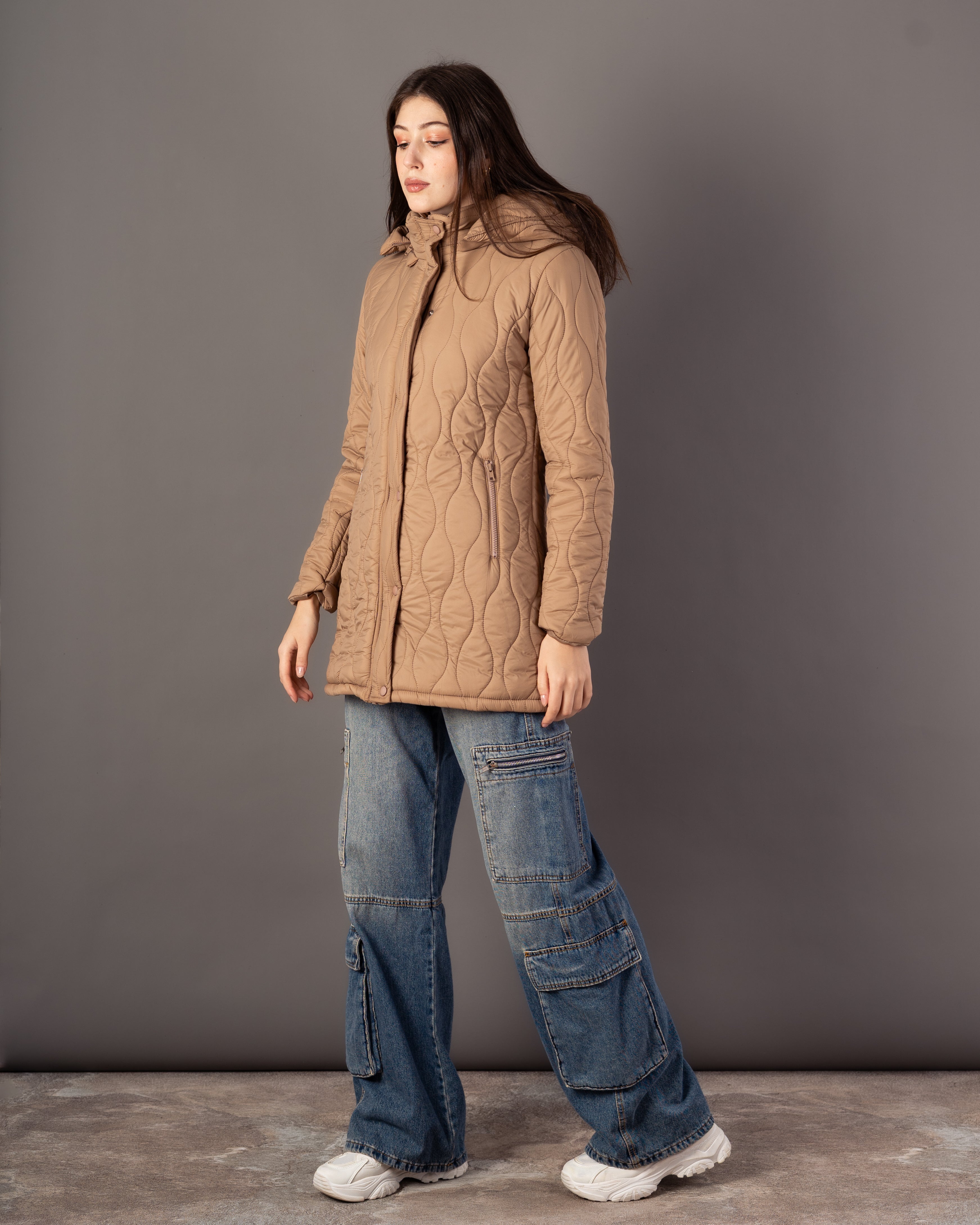 Long Waterproof Jacket – Neck Cover (Small Hood)