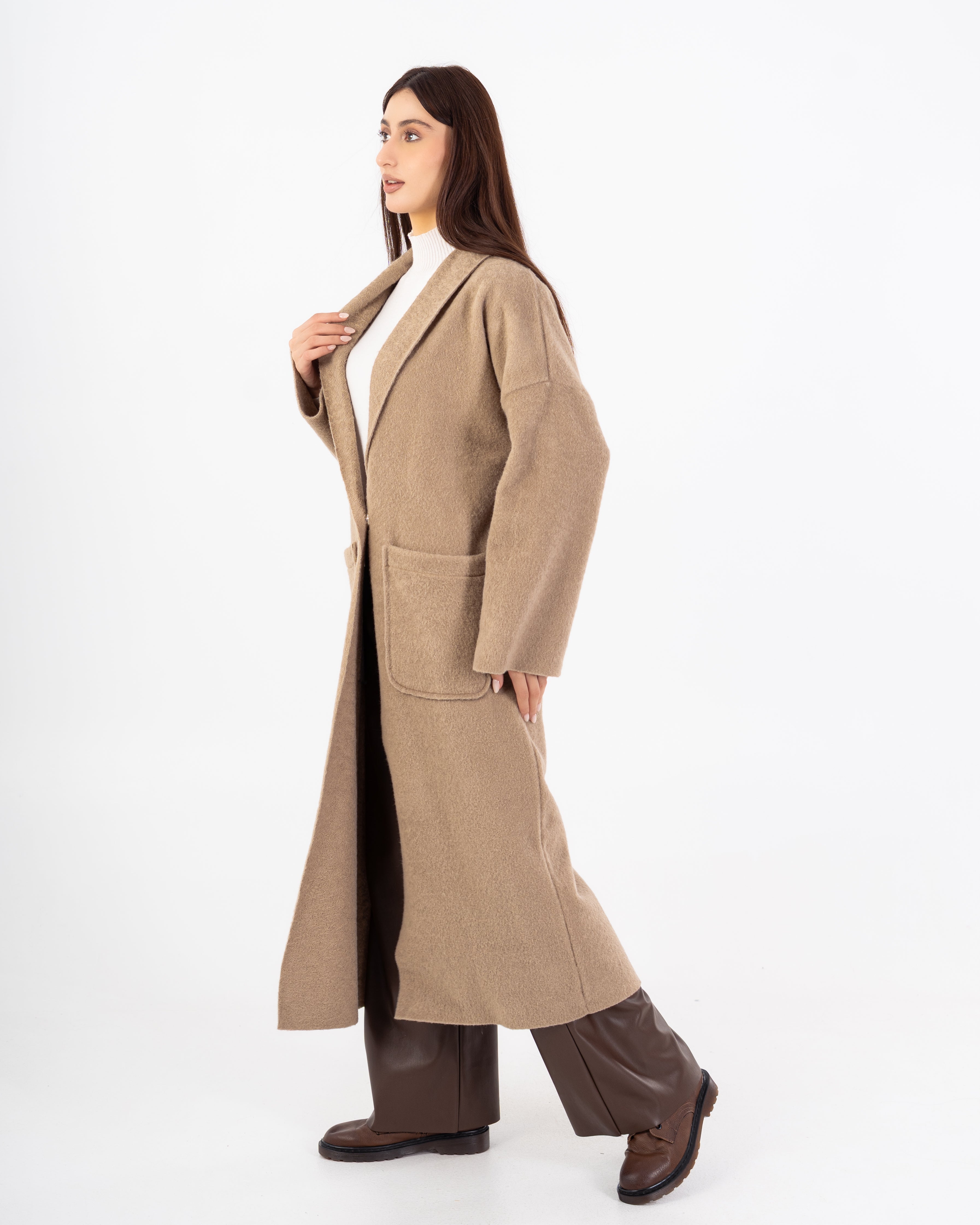 معطف ترنش – طويل (أزرار كبسولة مركزية)