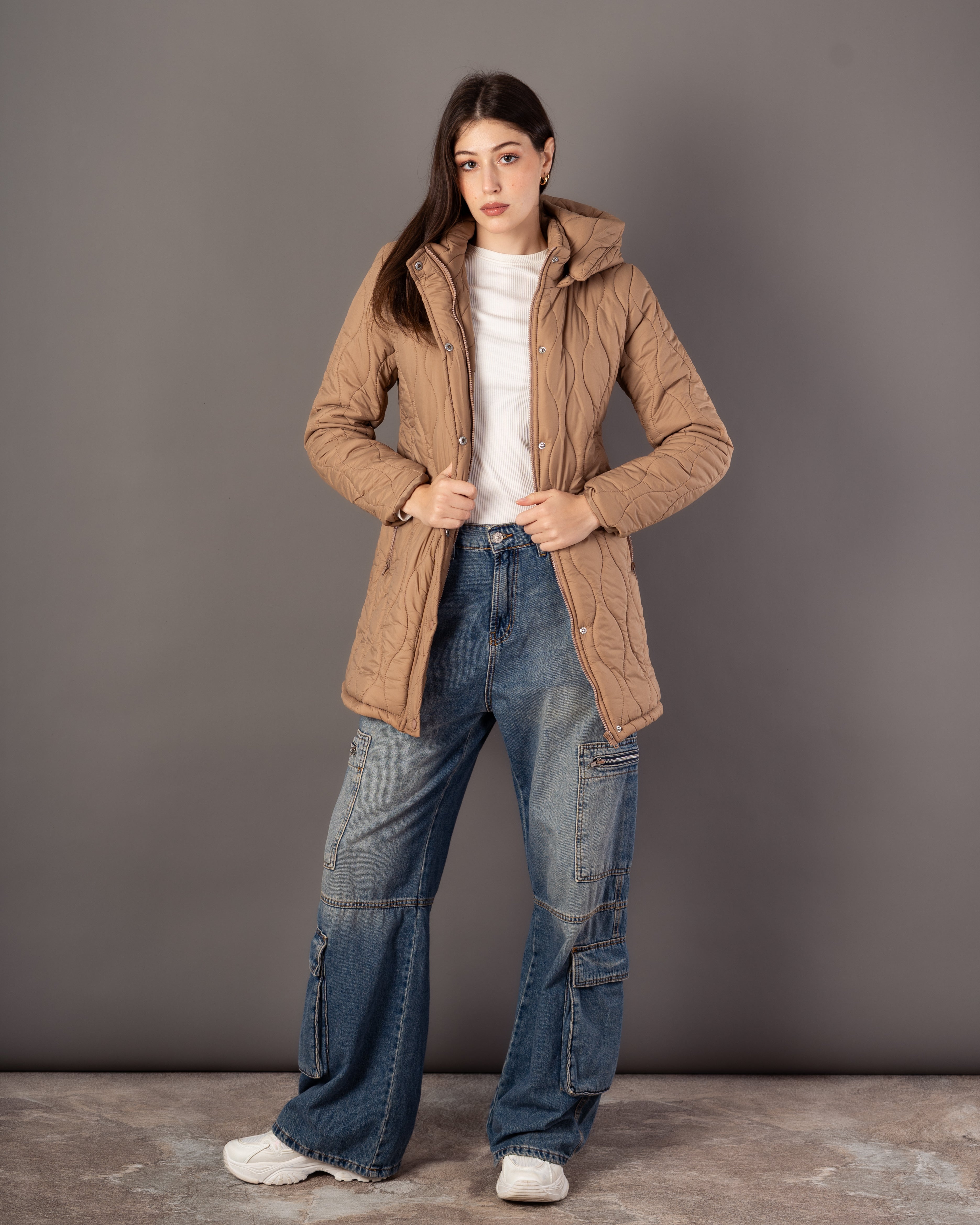 Long Waterproof Jacket – Neck Cover (Small Hood)