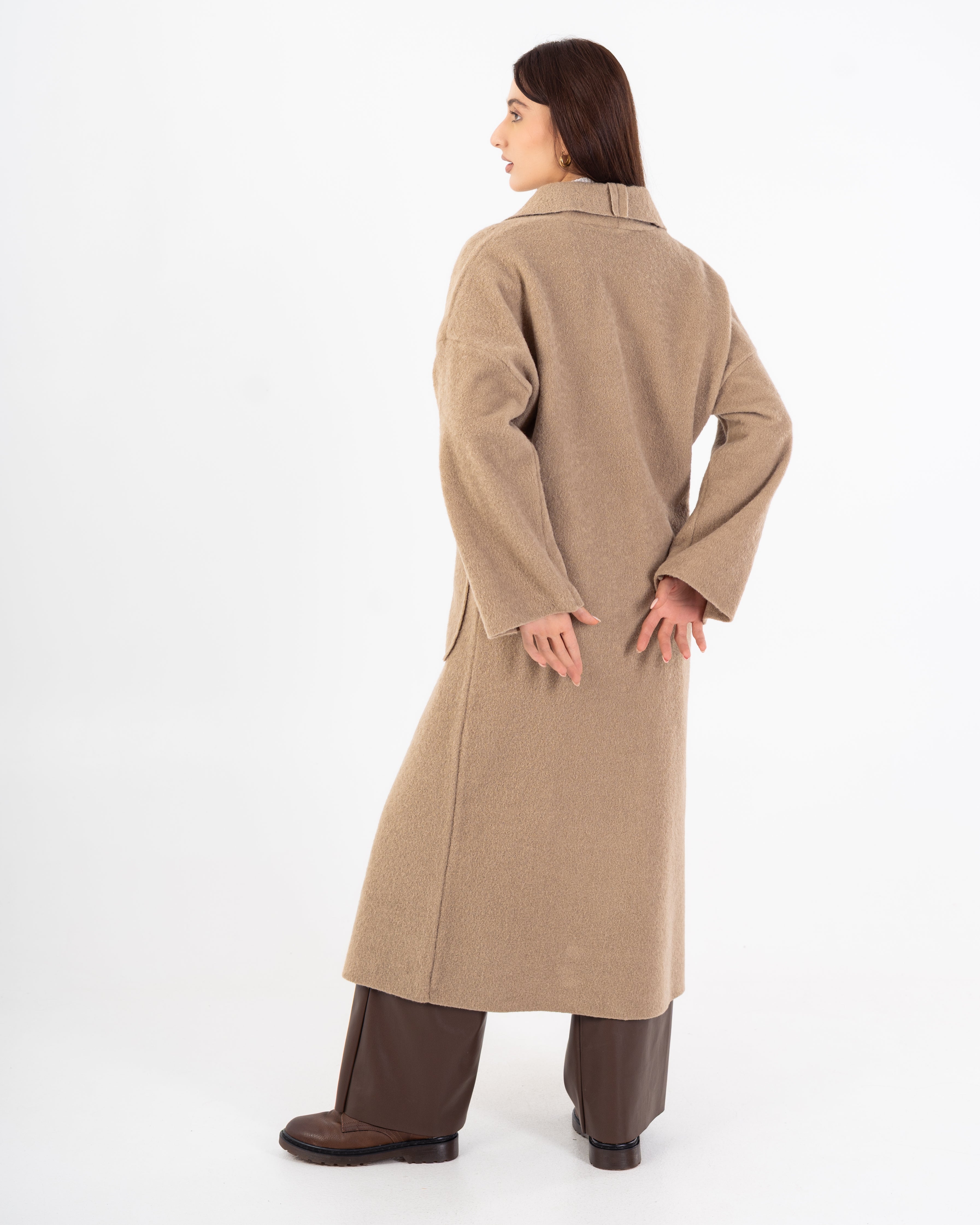 معطف ترنش – طويل (أزرار كبسولة مركزية)