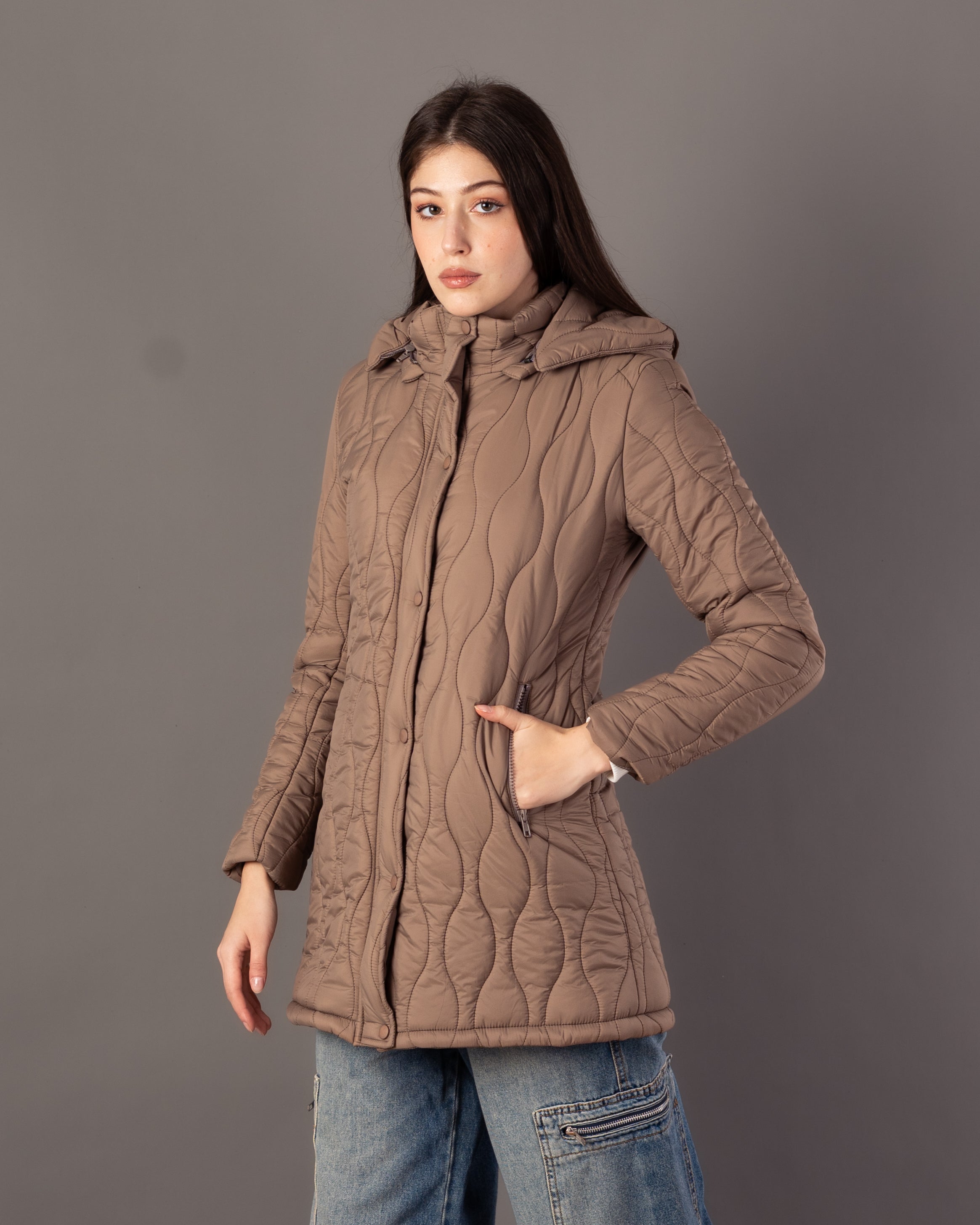 Long Waterproof Jacket – Neck Cover (Small Hood)