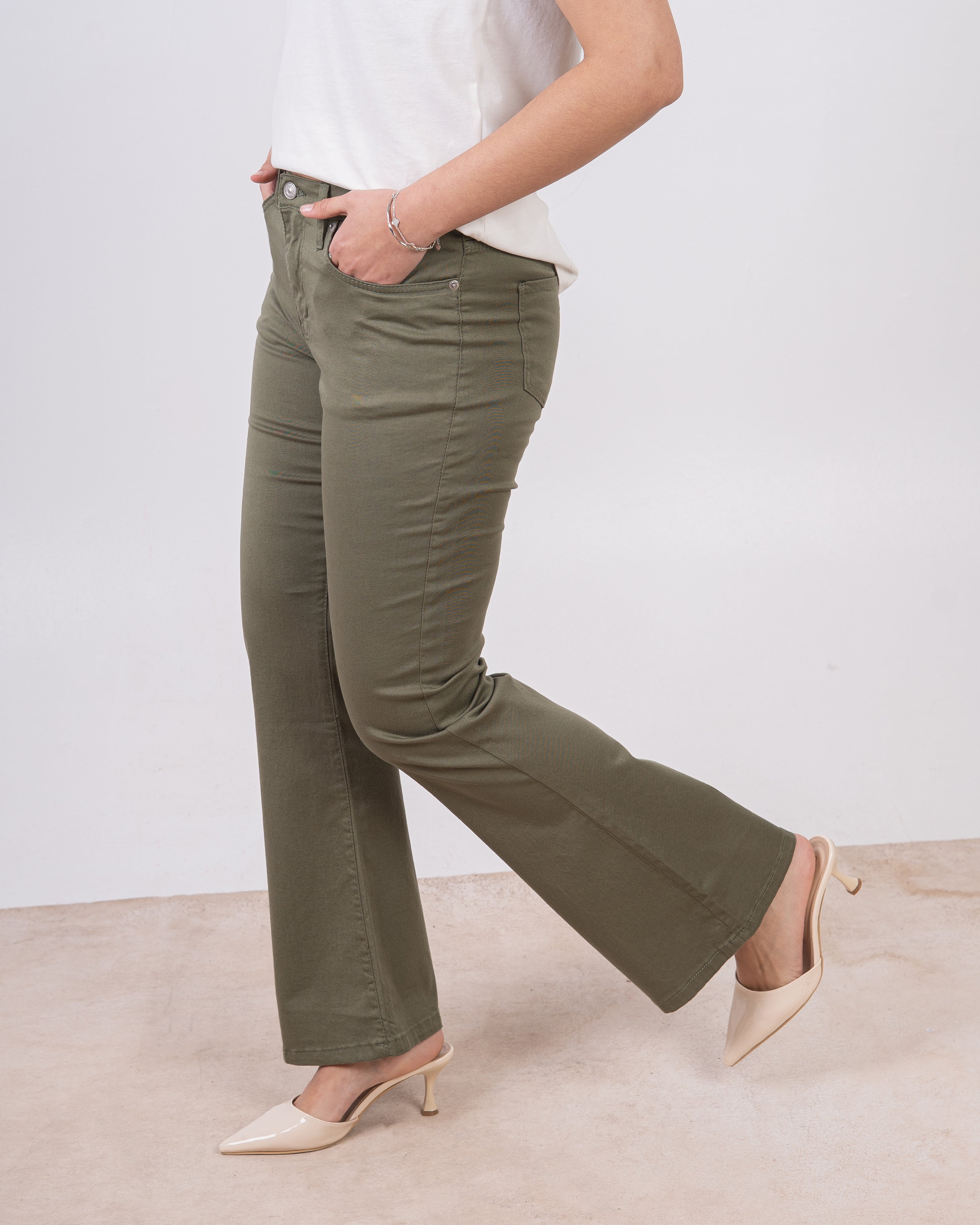 Gabardine Slouchy Trouser – Plain