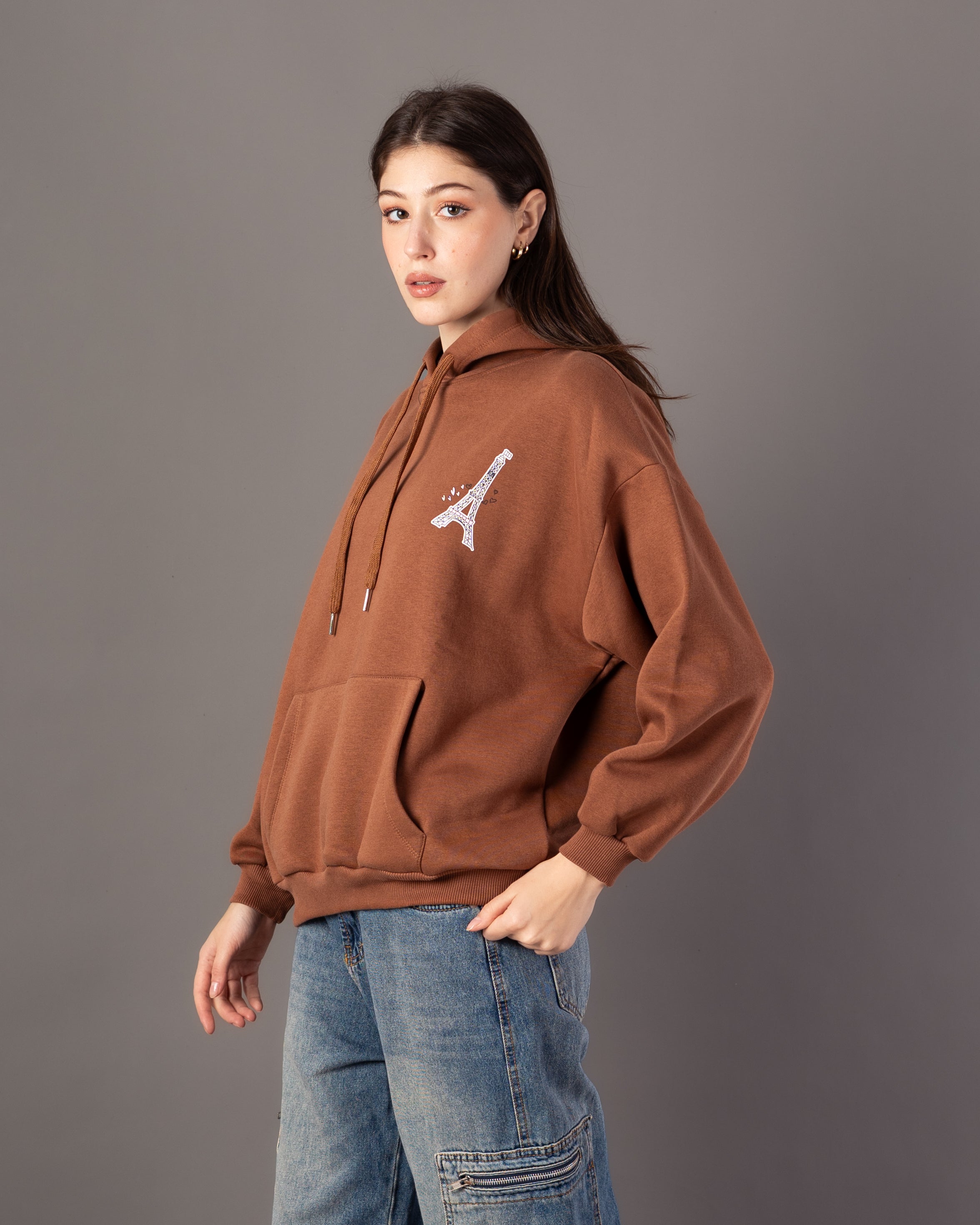 Sweatshirt – Graphic Print (Eiffel Tower)