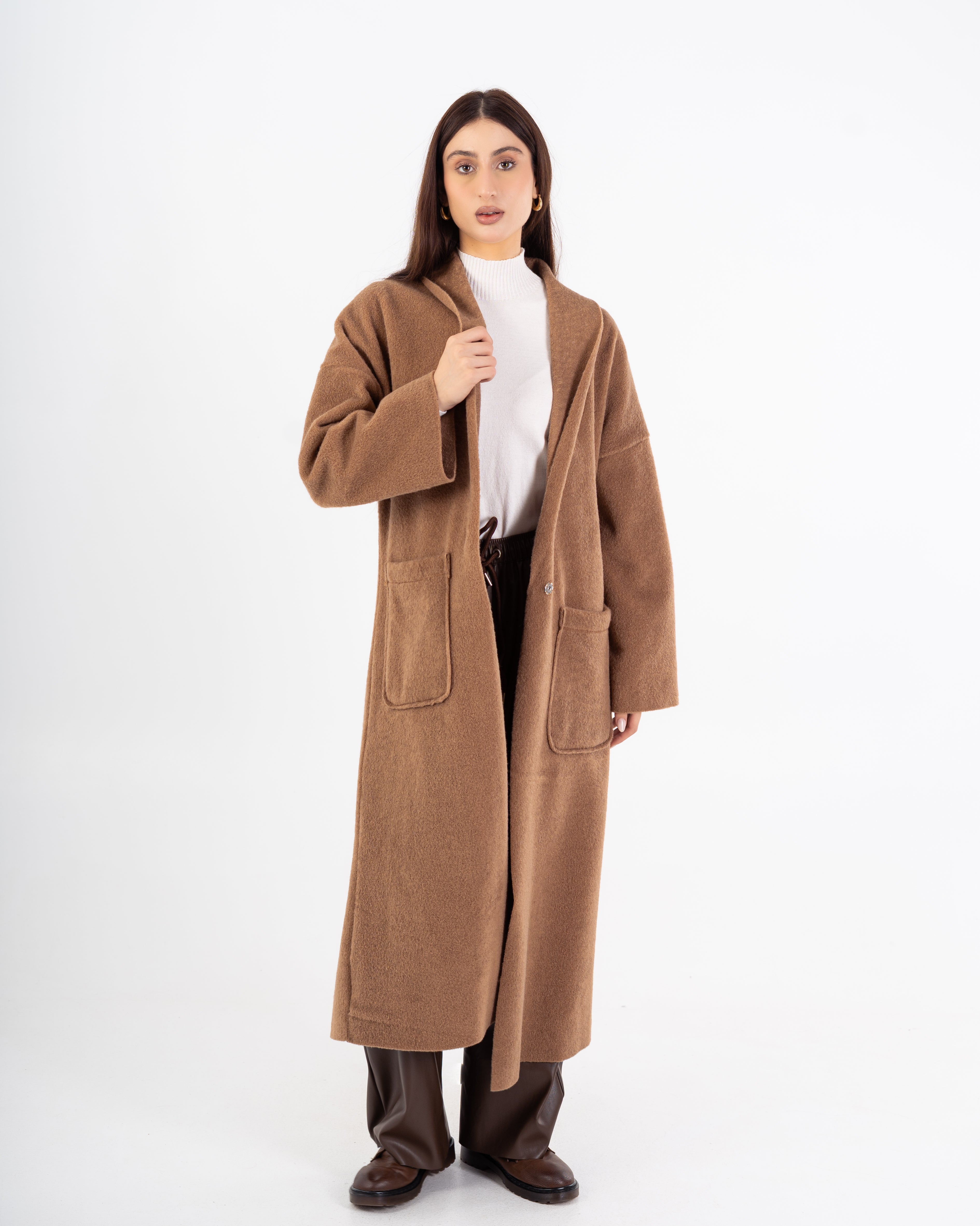 معطف ترنش – طويل (أزرار كبسولة مركزية)