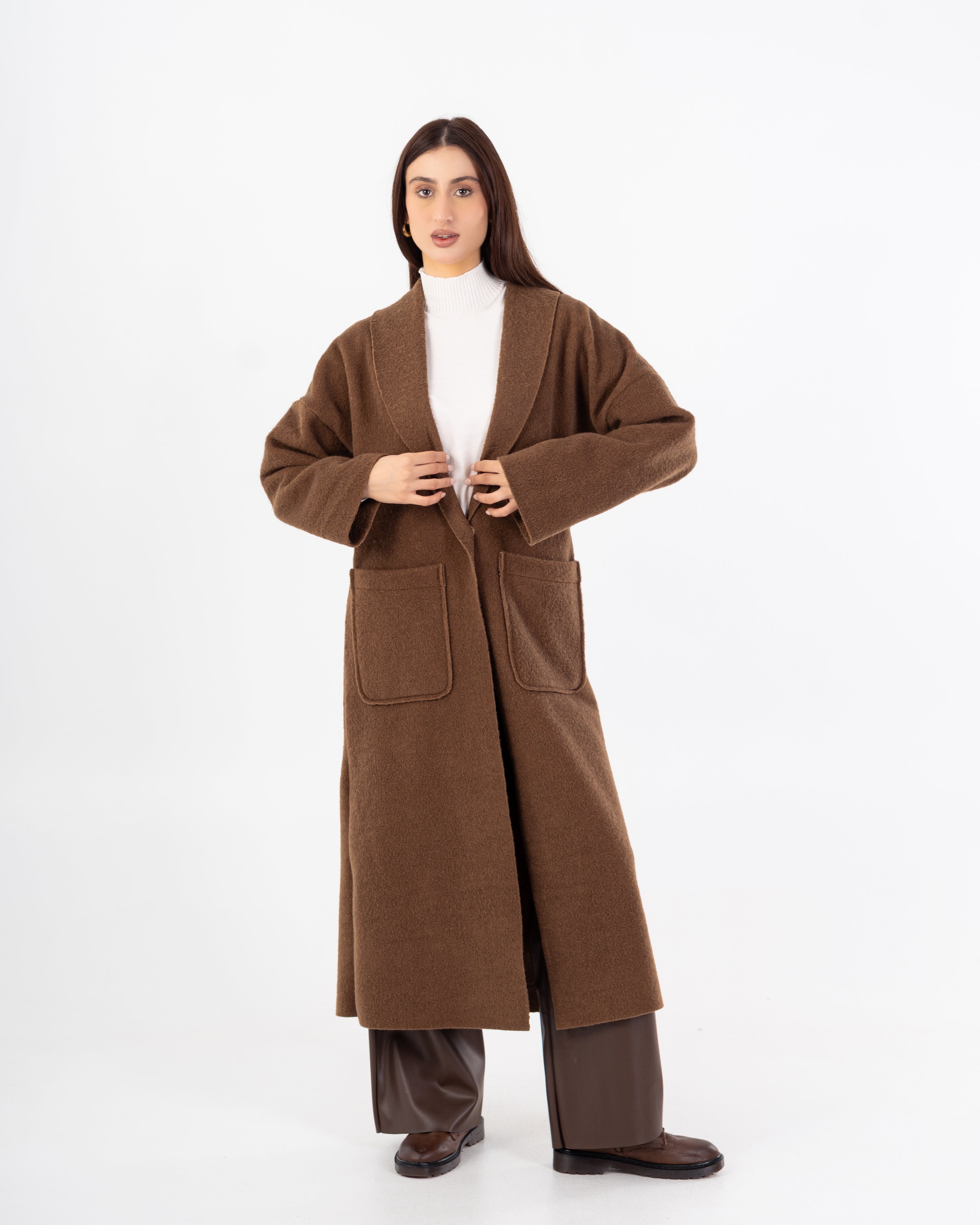 معطف ترنش – طويل (أزرار كبسولة مركزية)