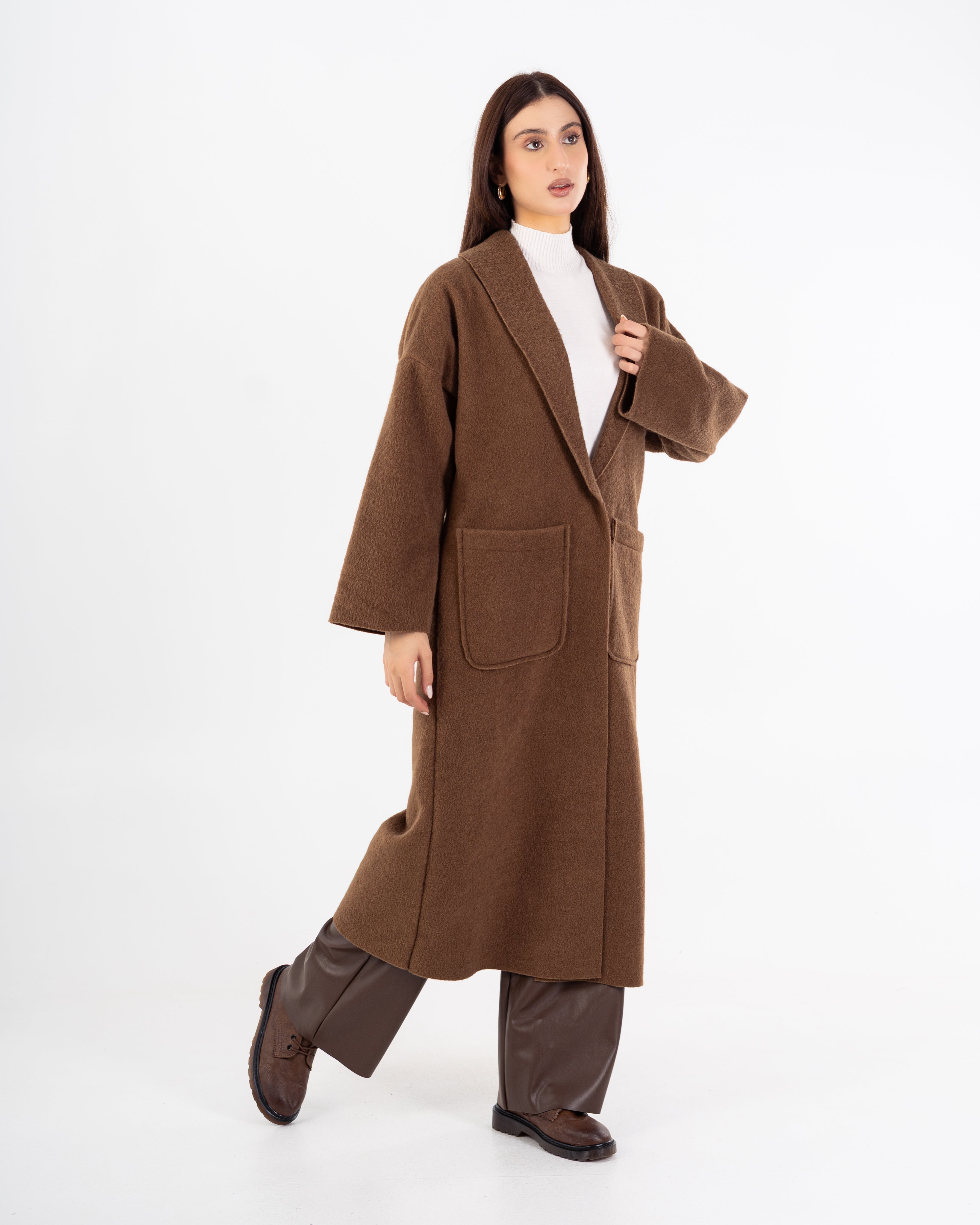 معطف ترنش – طويل (أزرار كبسولة مركزية)