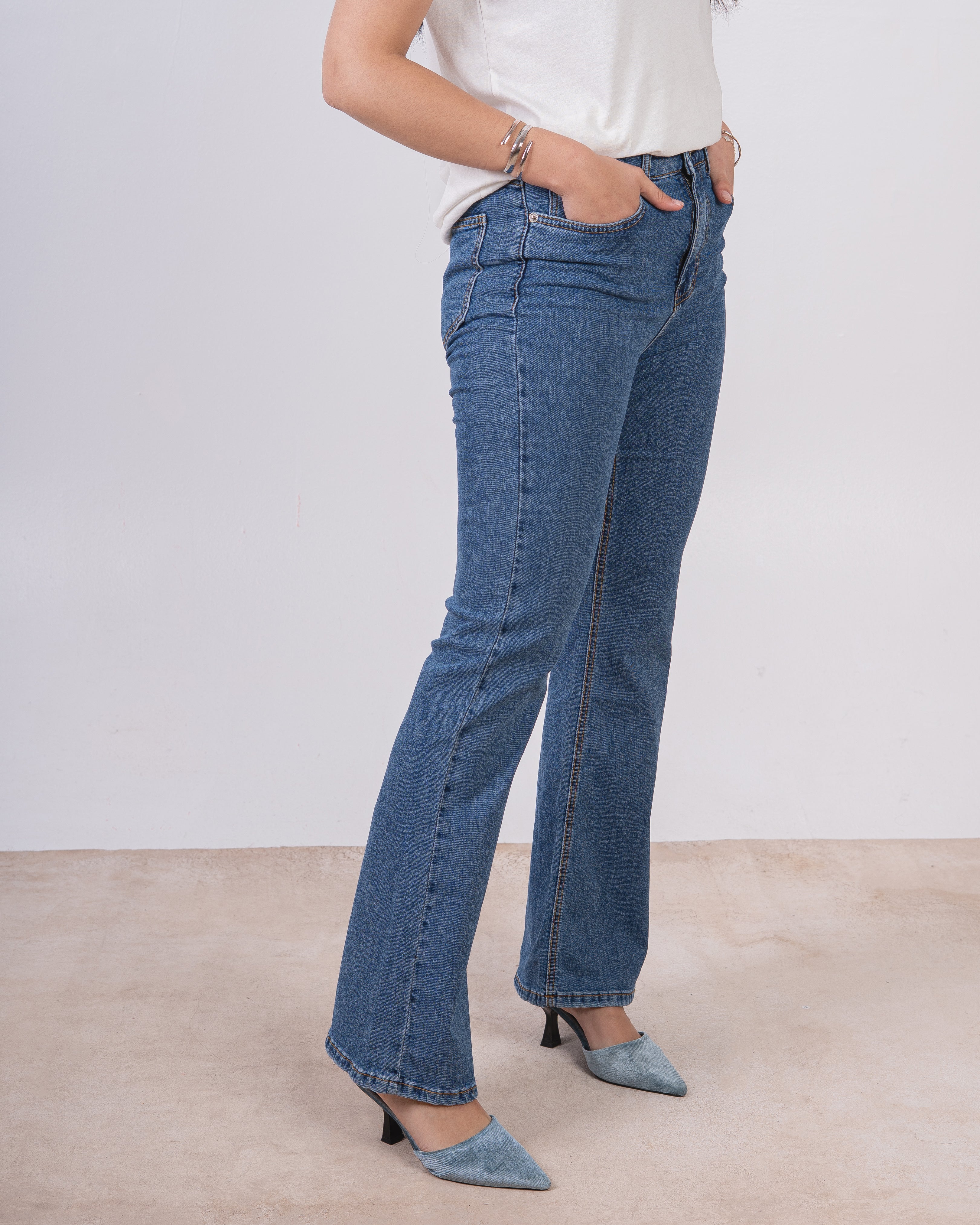 Flared - Denim Trouse