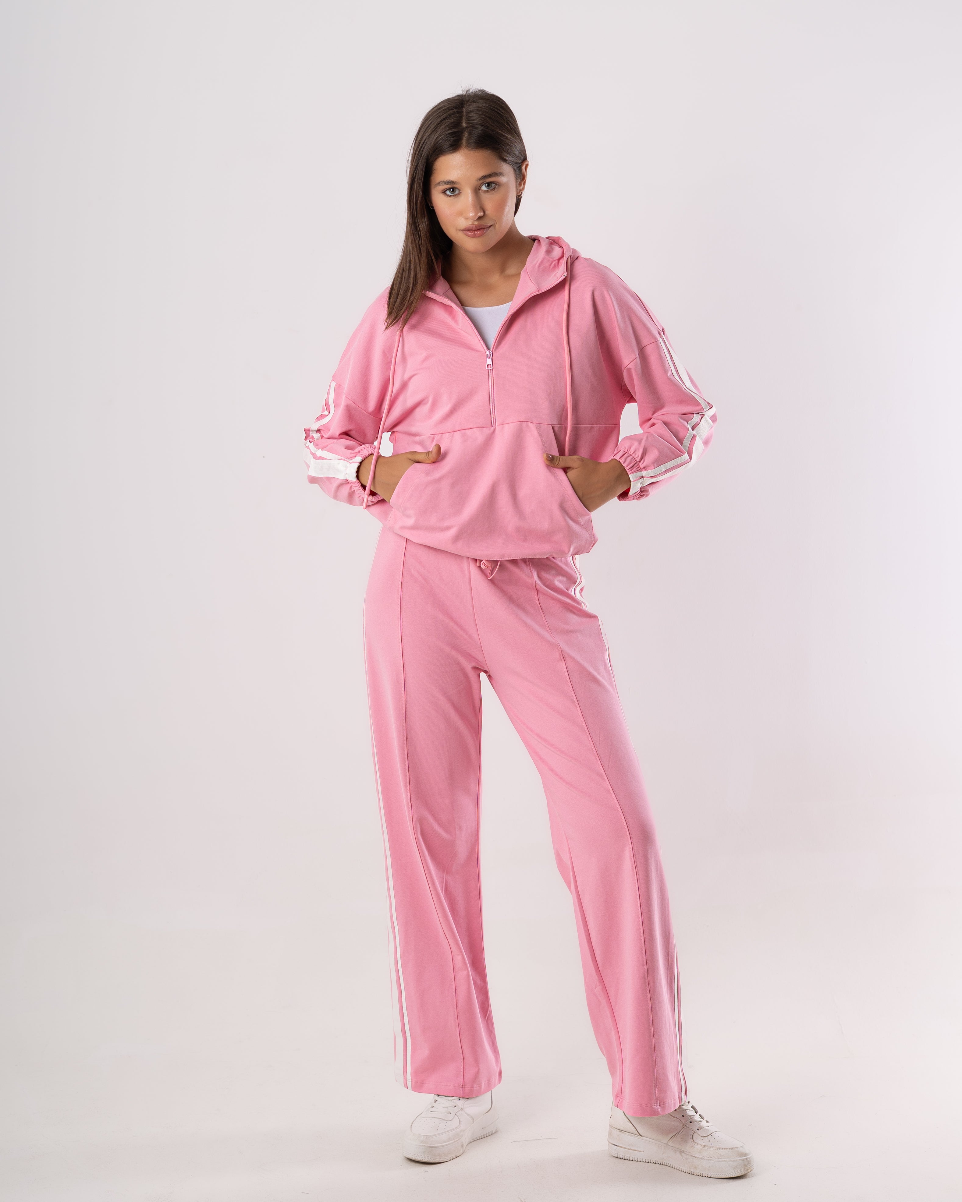 sweatshirt  -  with side stripe