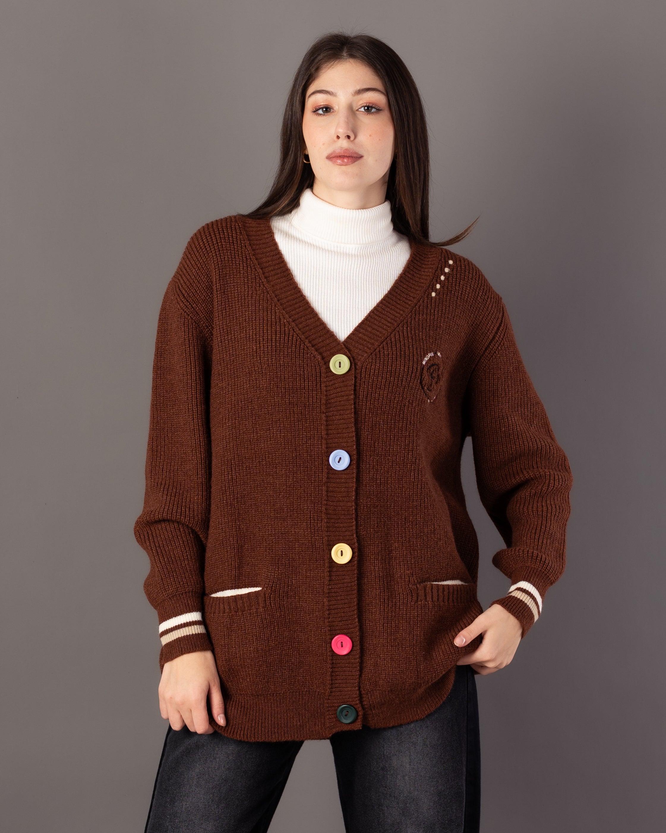 Knitwear Cardigan – Colored Buttons