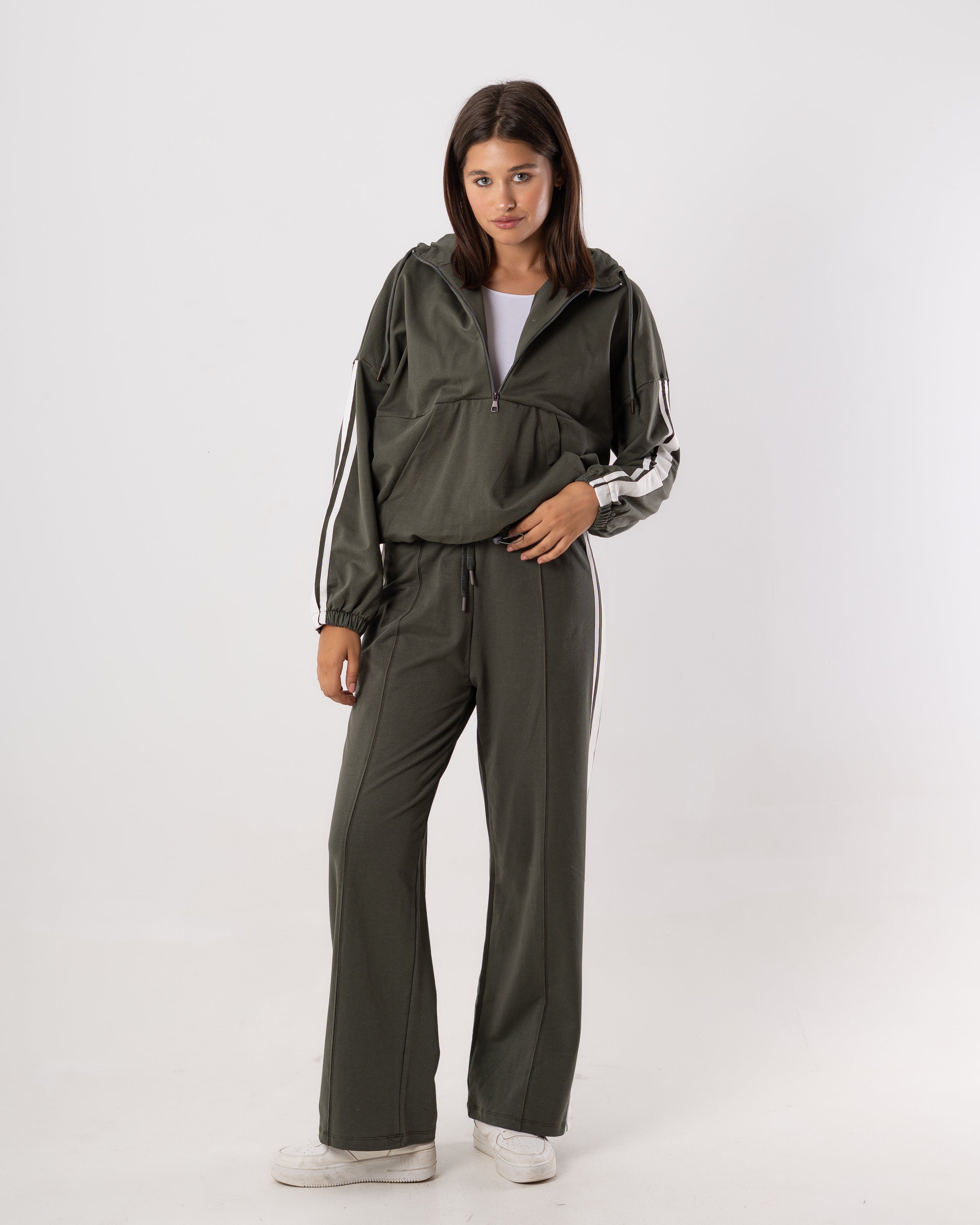 sweatshirt  -  with side stripe