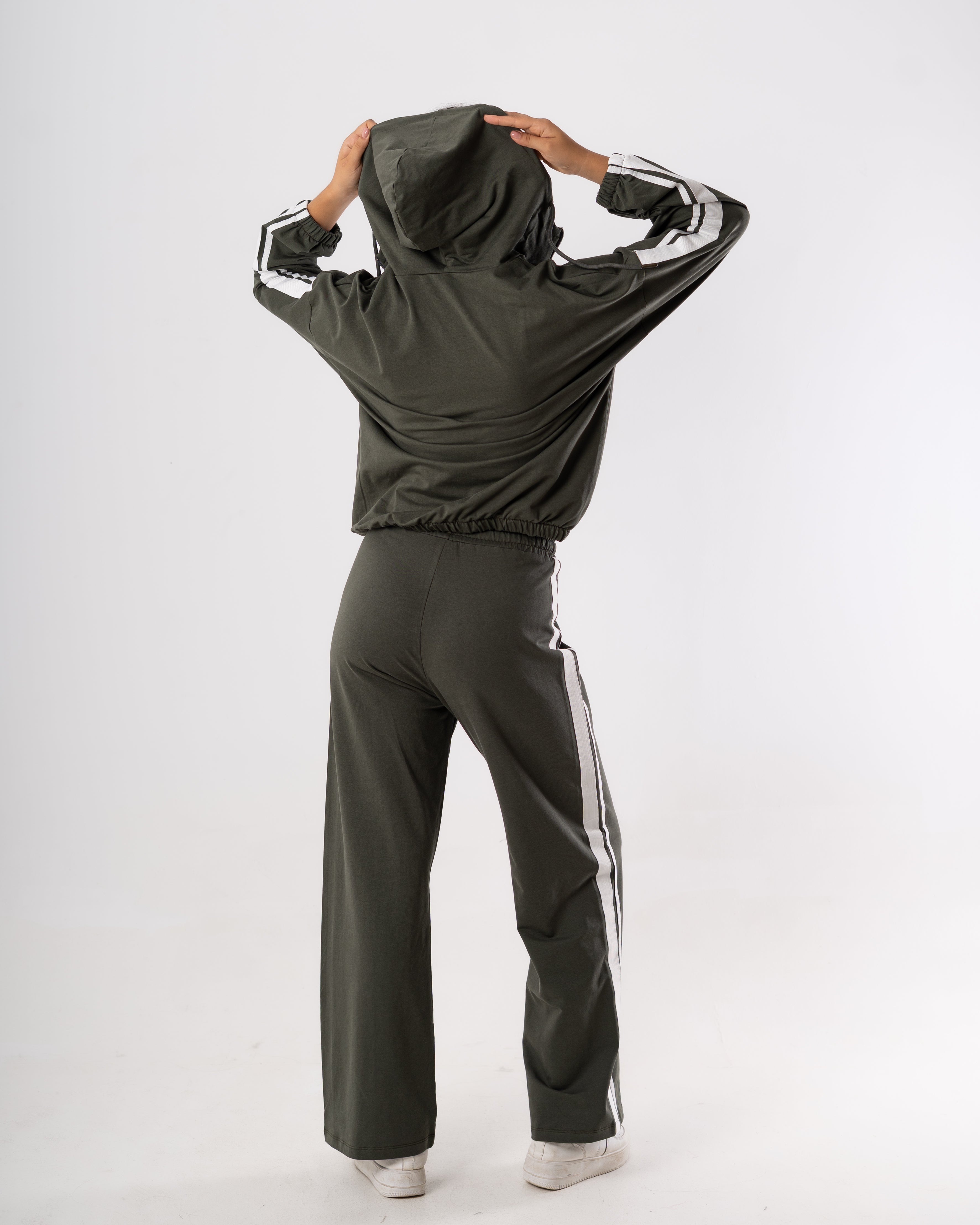 sweatshirt  -  with side stripe