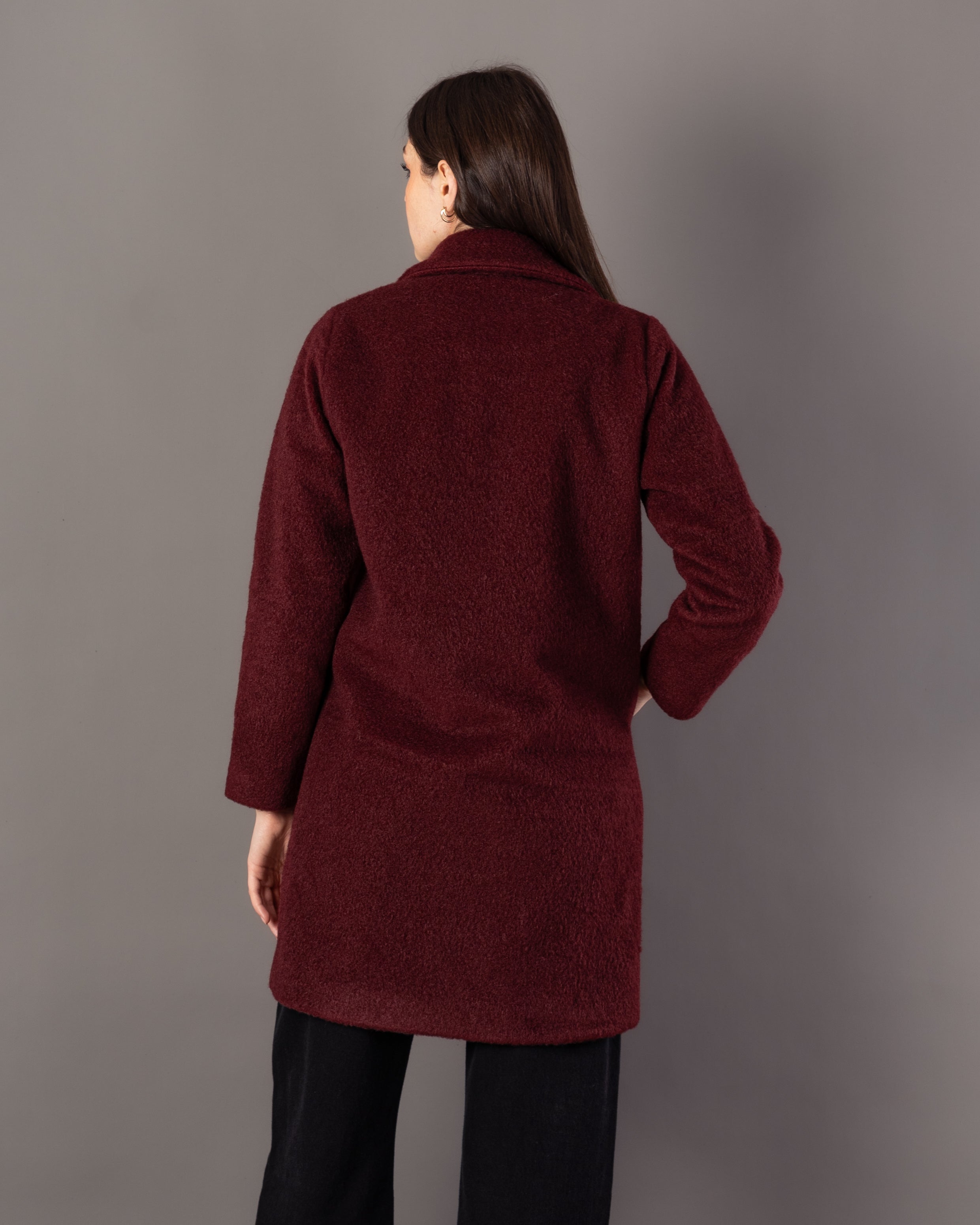 Wool Jacket – Plain (Single Button)